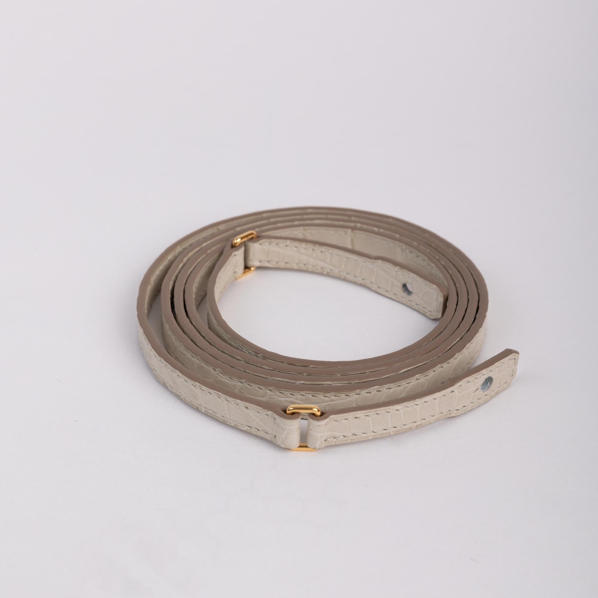 Unused ( Rank NS )  HERMÈS  Constance To Go Beton (8L) Matte Alligator Gold hardware U (2022) - 9