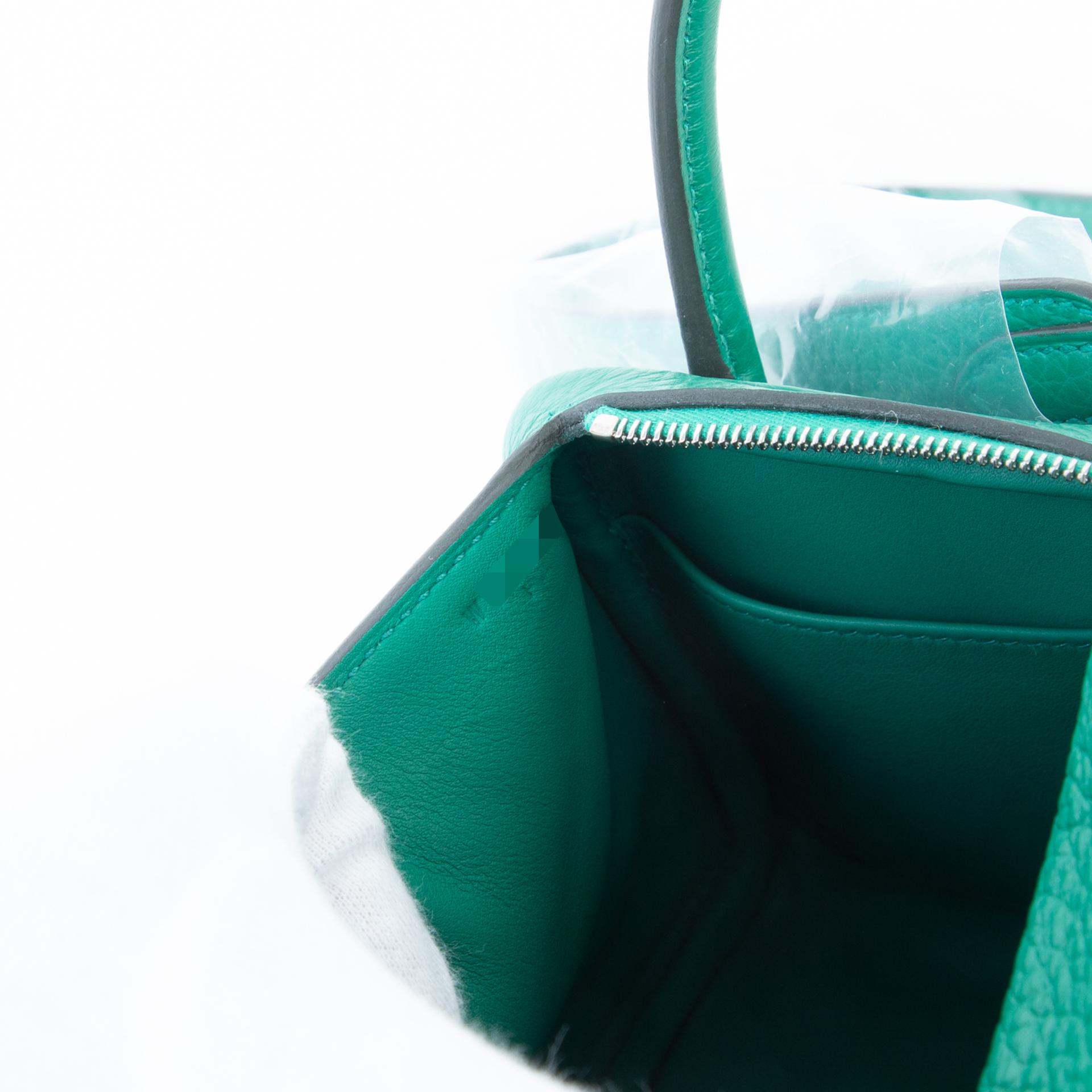 Brand New ( Rank N ) HERMÈS Mini Lindy II Vert Vertigo (U4) Clemence Palladium hardware W (2024) - 11