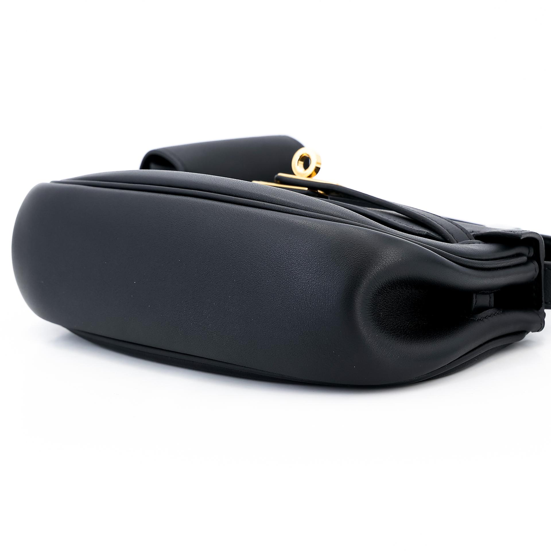 Excellent ( Rank SA ) HERMÈS Kelly Moove Black (89) Swift Gold hardware B (2023) - 5