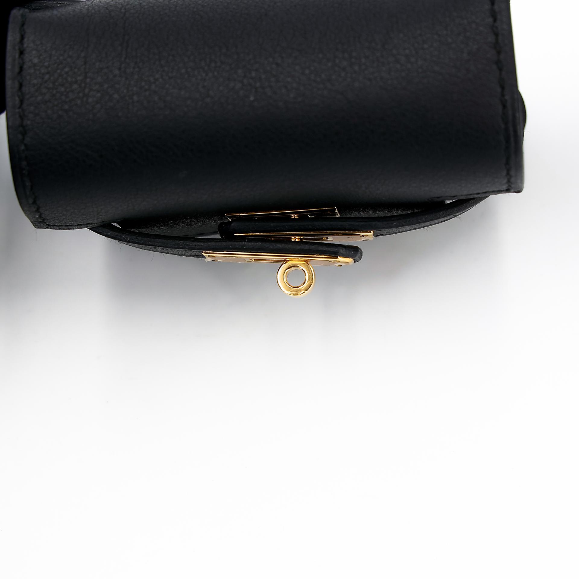 Excellent ( Rank SA ) HERMÈS Kelly Moove Black (89) Swift Gold hardware B (2023) - 25