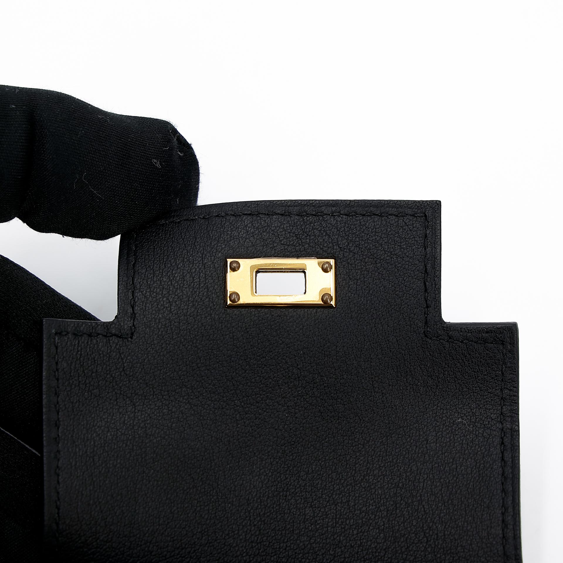 Excellent ( Rank SA ) HERMÈS Kelly Moove Black (89) Swift Gold hardware B (2023) - 28