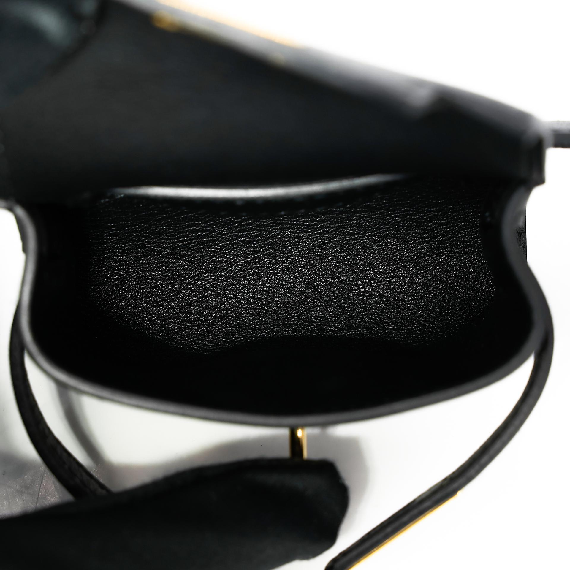 Excellent ( Rank SA ) HERMÈS Kelly Moove Black (89) Swift Gold hardware B (2023) - 30