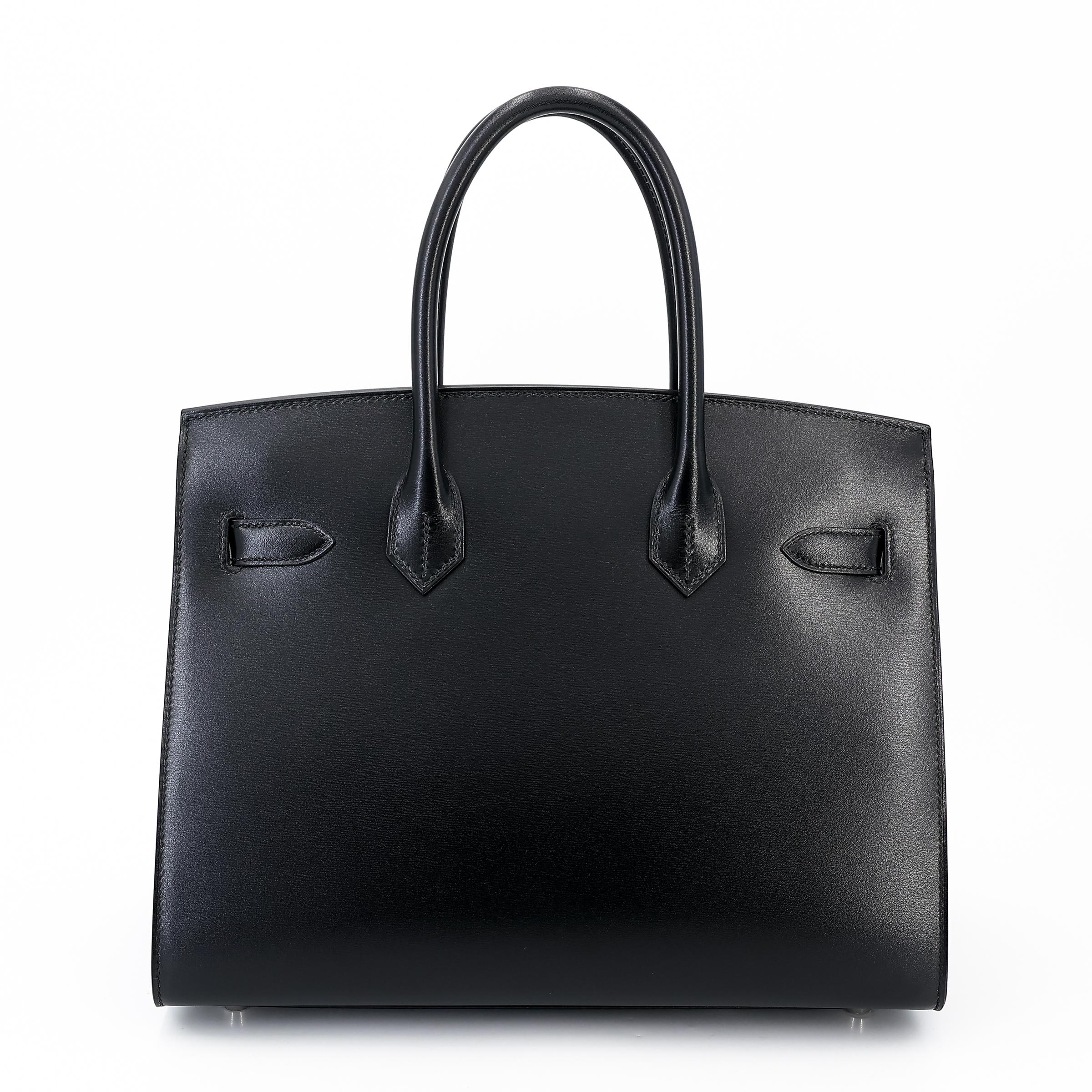 Brand New ( Rank N ) HERMÈS Birkin 30 Sellier Black (89) Box-calf Palladium hardware W (2024) - 2