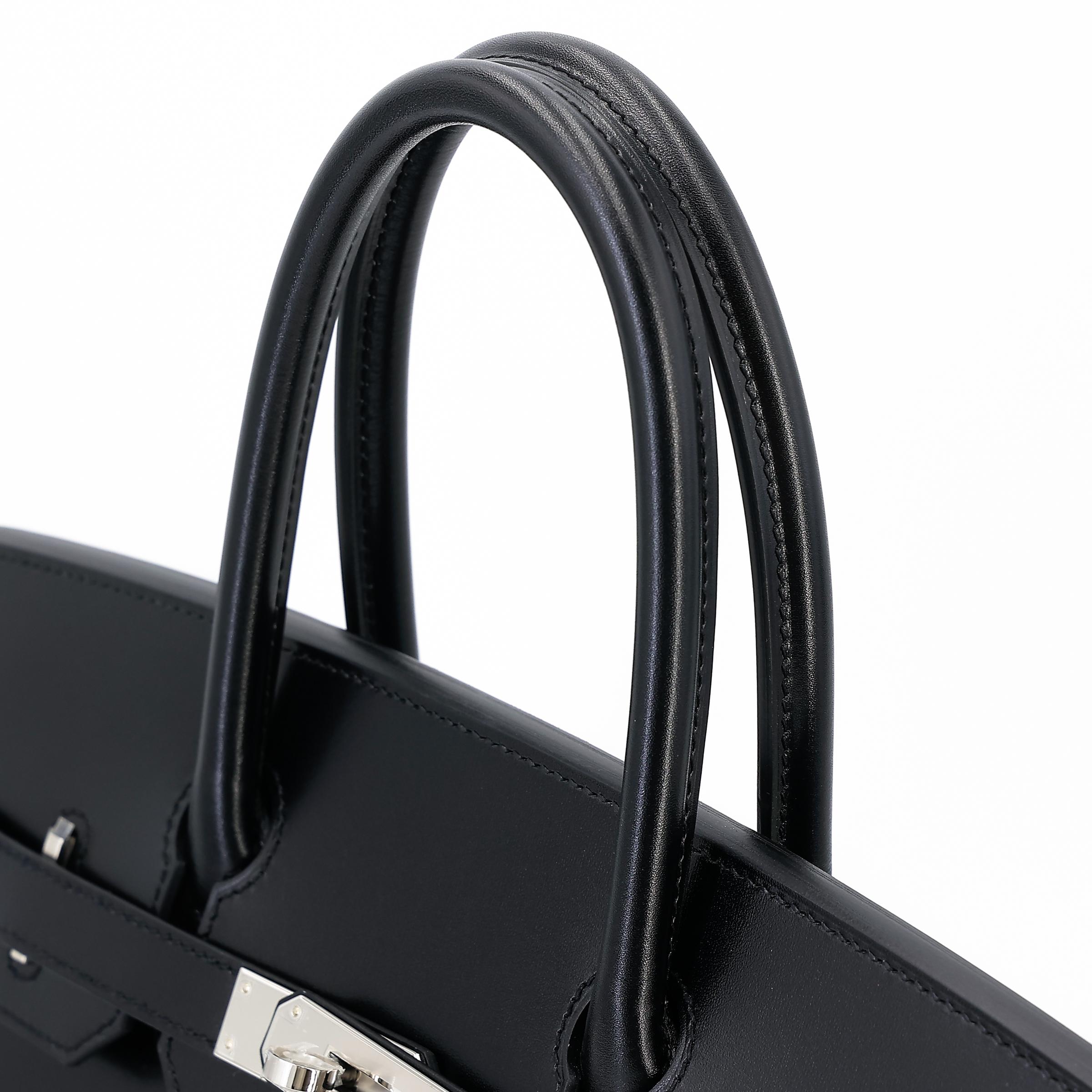 Brand New ( Rank N ) HERMÈS Birkin 30 Sellier Black (89) Box-calf Palladium hardware W (2024) - 3