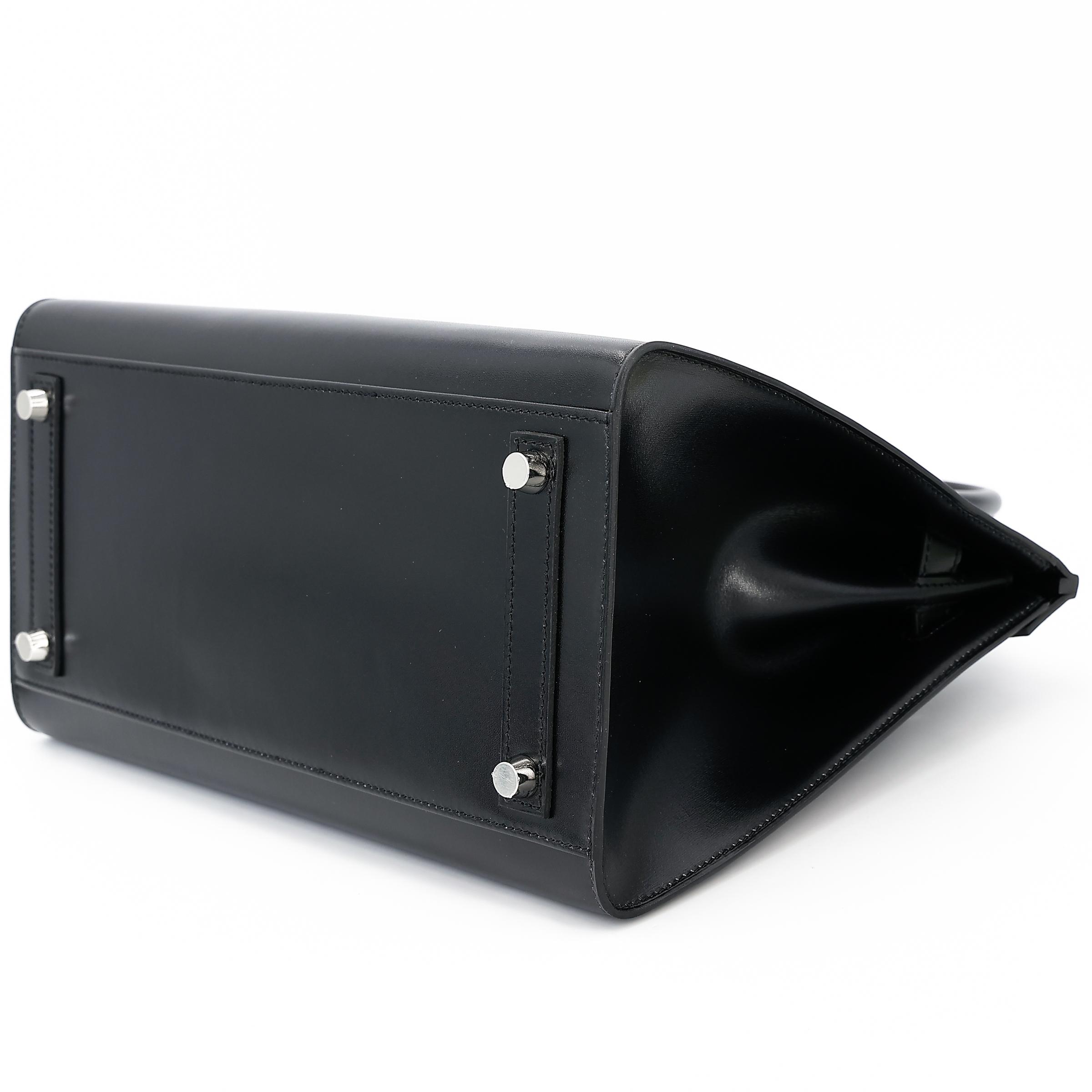 Brand New ( Rank N ) HERMÈS Birkin 30 Sellier Black (89) Box-calf Palladium hardware W (2024) - 6