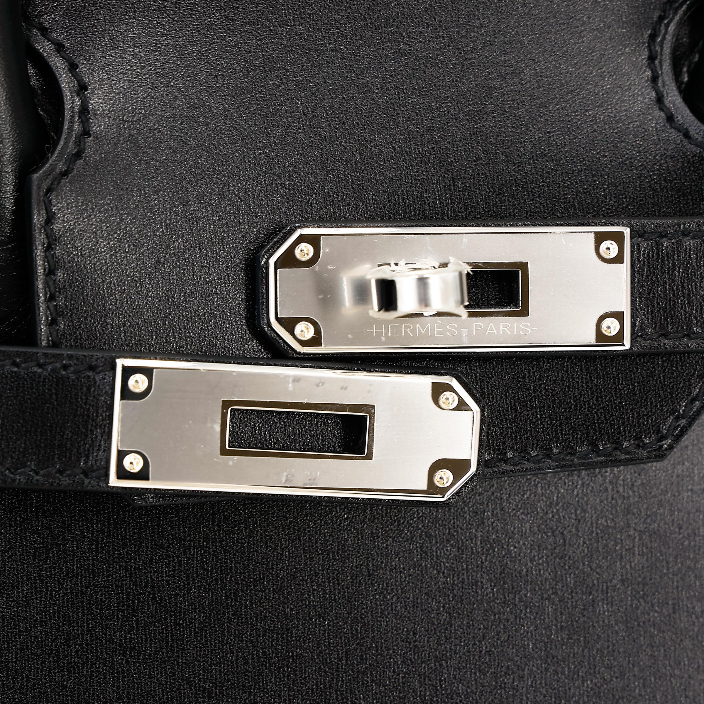 Brand New ( Rank N ) HERMÈS Birkin 30 Sellier Black (89) Box-calf Palladium hardware W (2024) - 10