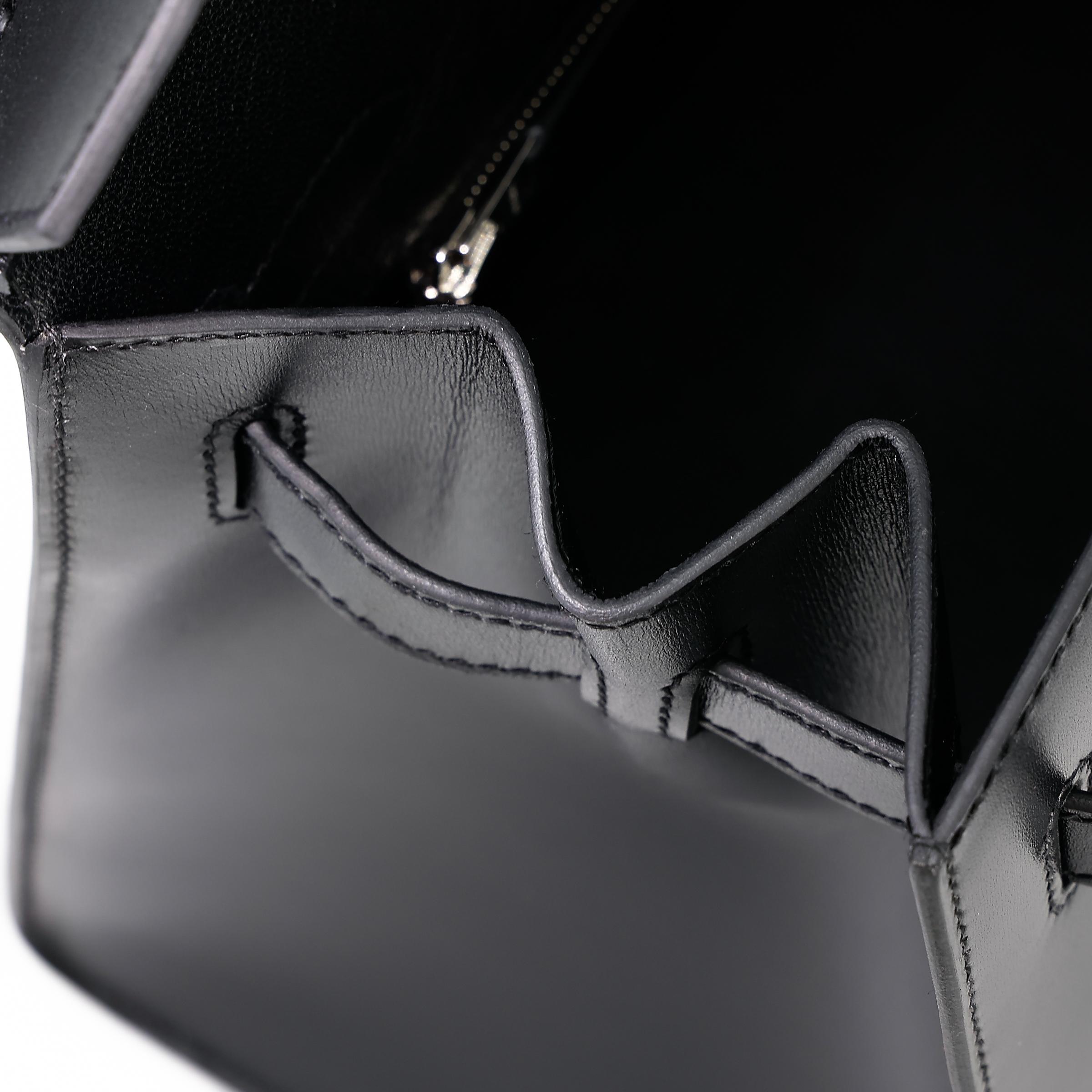 Brand New ( Rank N ) HERMÈS Birkin 30 Sellier Black (89) Box-calf Palladium hardware W (2024) - 15