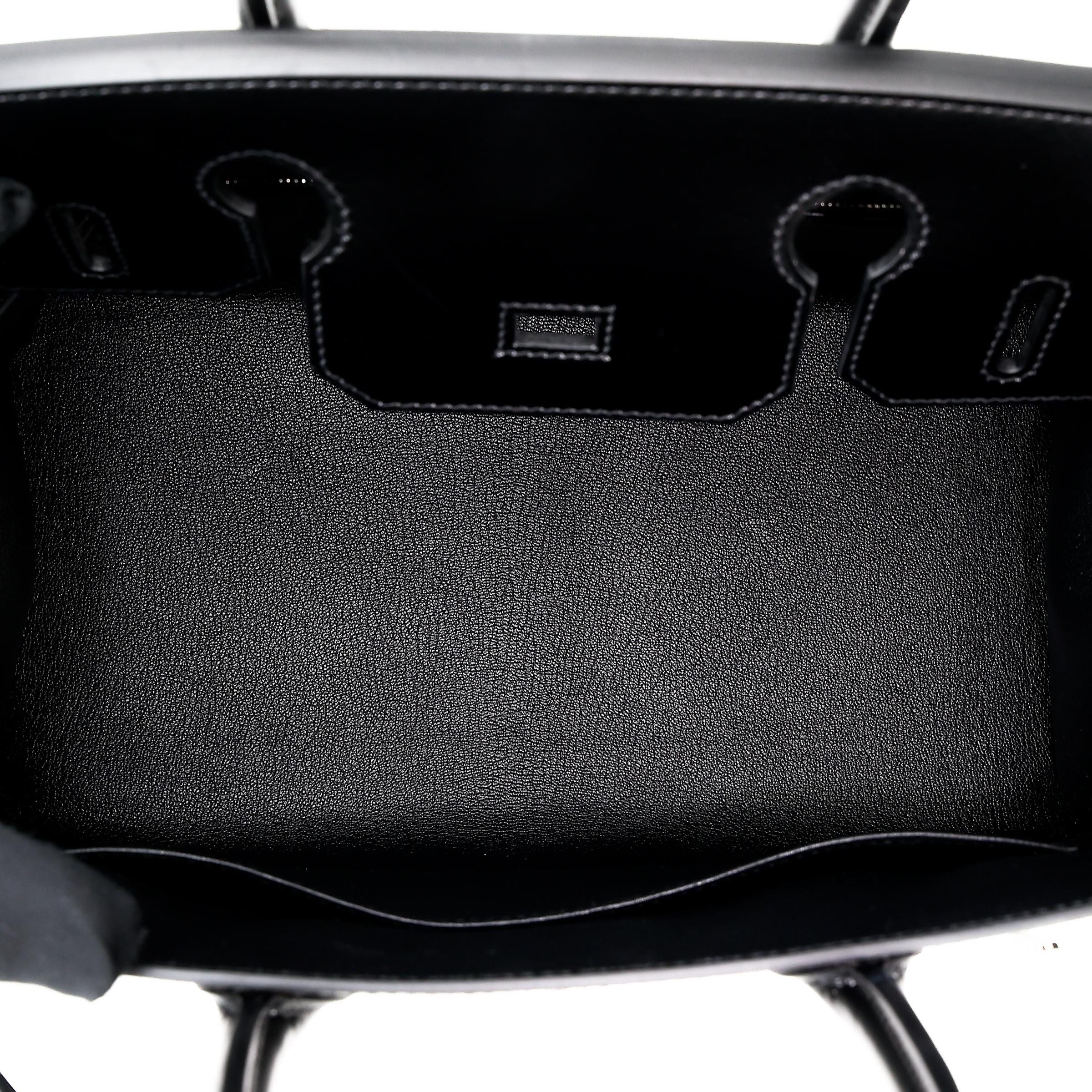 Brand New ( Rank N ) HERMÈS Birkin 30 Sellier Black (89) Box-calf Palladium hardware W (2024) - 16