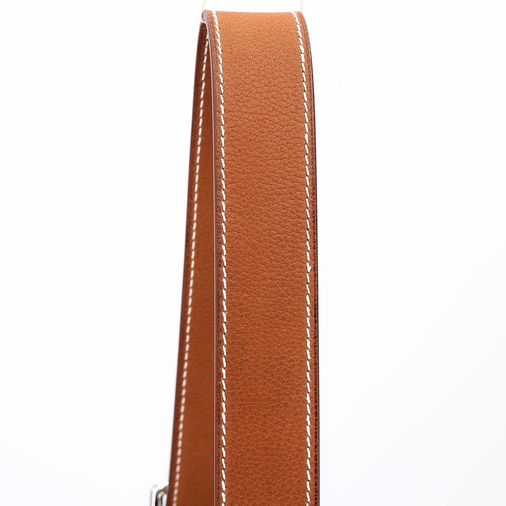 Brand New ( Rank N ) HERMÈS Kelly Messenger PM Fauve (34) Barenia Palladium hardware W (2024) - 3