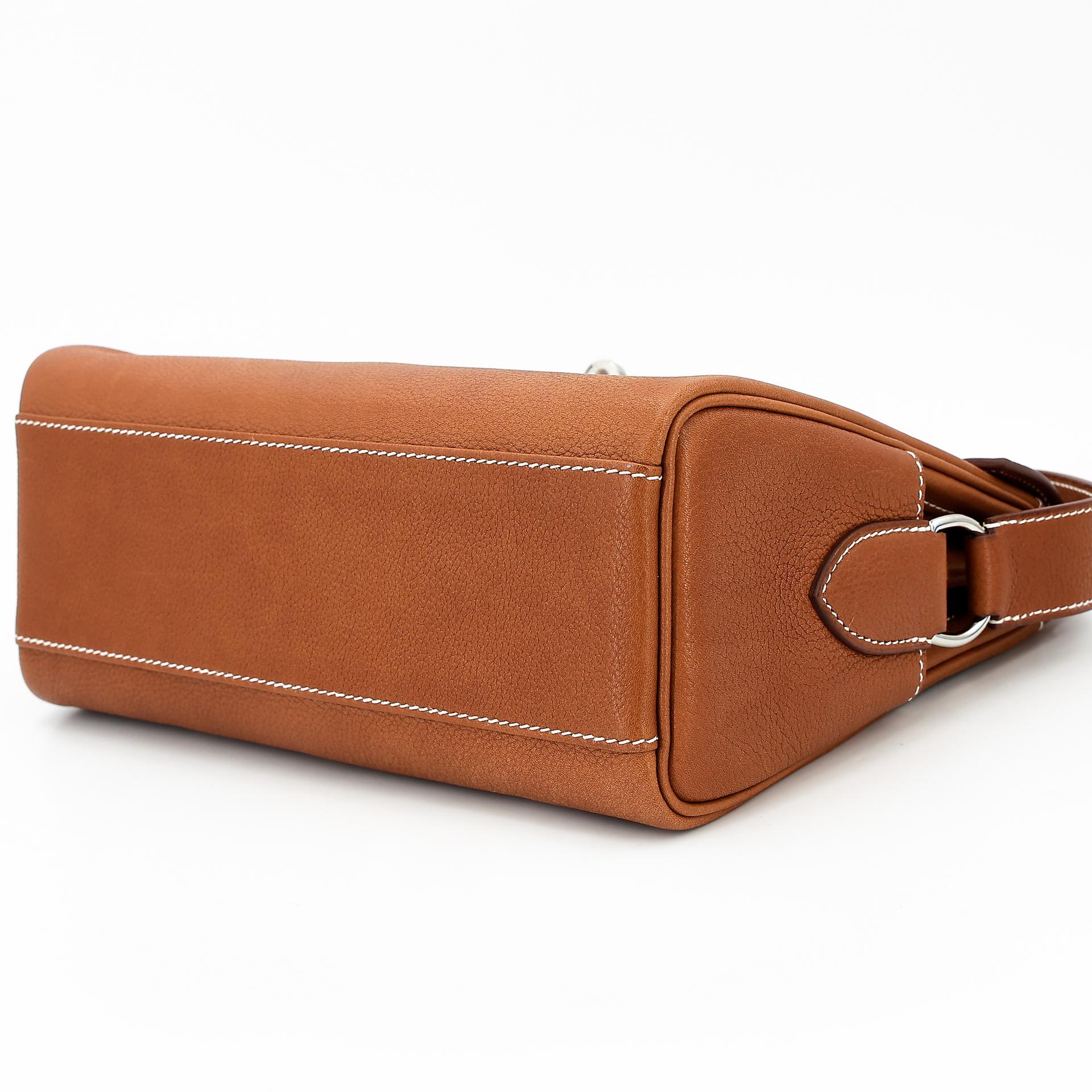 Brand New ( Rank N ) HERMÈS Kelly Messenger PM Fauve (34) Barenia Palladium hardware W (2024) - 5