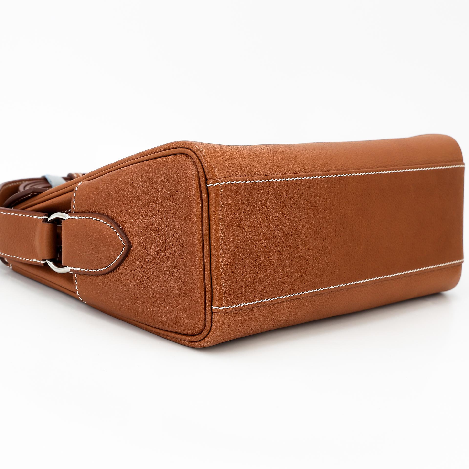 Brand New ( Rank N ) HERMÈS Kelly Messenger PM Fauve (34) Barenia Palladium hardware W (2024) - 6
