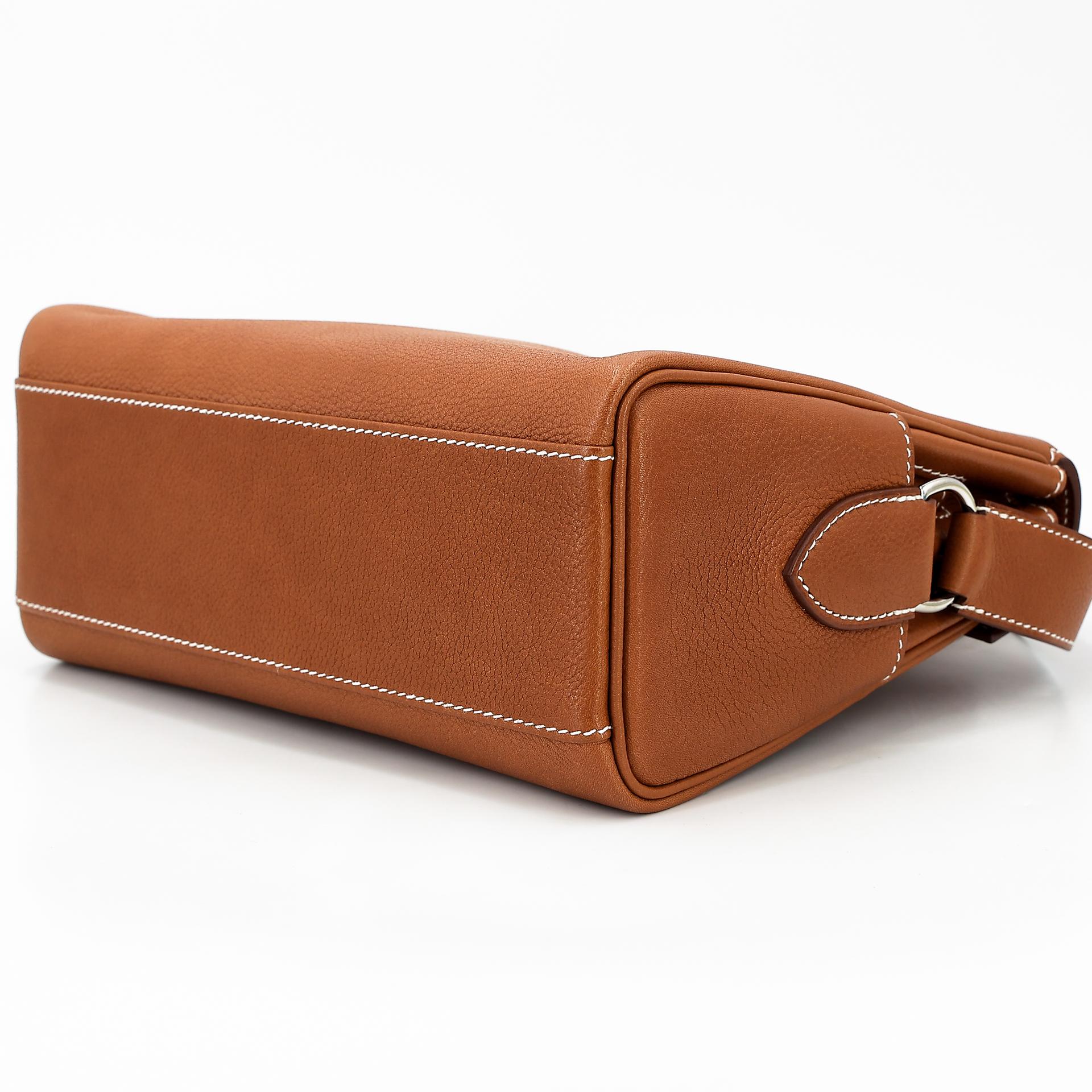 Brand New ( Rank N ) HERMÈS Kelly Messenger PM Fauve (34) Barenia Palladium hardware W (2024) - 7