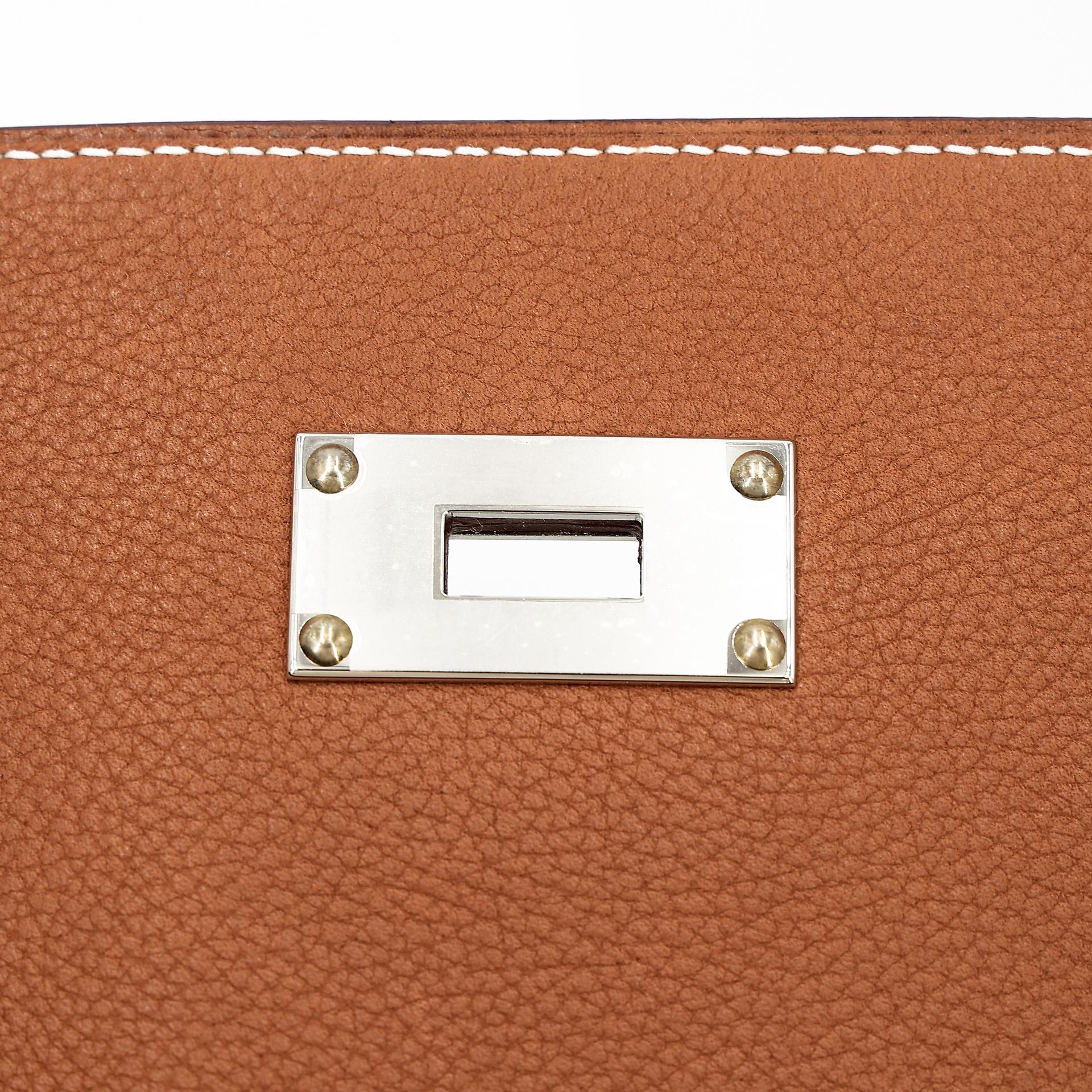 Brand New ( Rank N ) HERMÈS Kelly Messenger PM Fauve (34) Barenia Palladium hardware W (2024) - 22