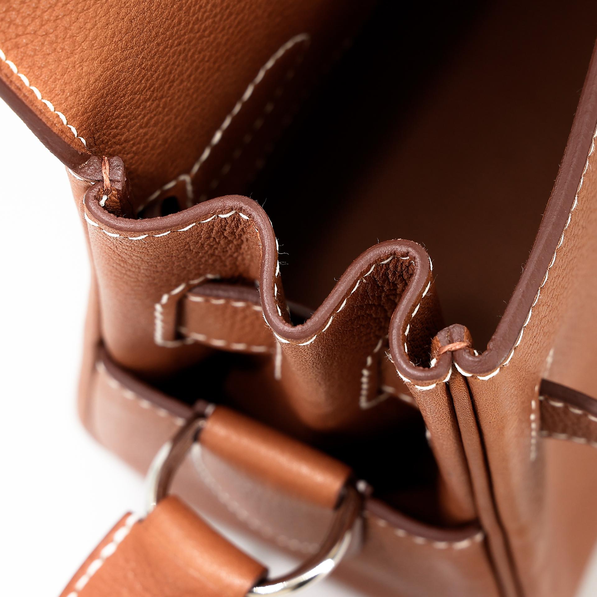 Brand New ( Rank N ) HERMÈS Kelly Messenger PM Fauve (34) Barenia Palladium hardware W (2024) - 26
