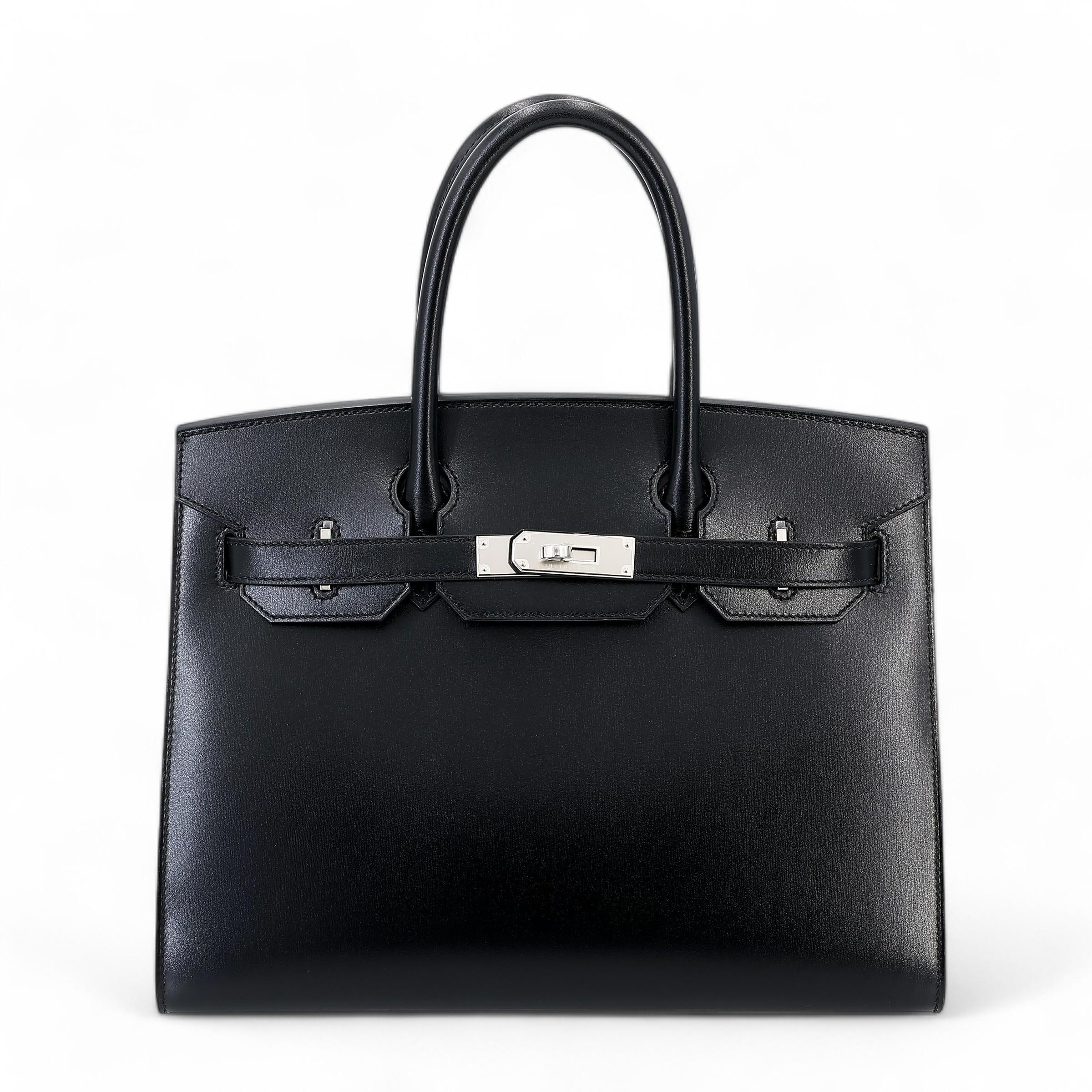 Brand New ( Rank N ) HERMÈS Birkin 30 Sellier Black (89) Box-calf Palladium hardware W (2024) - 1
