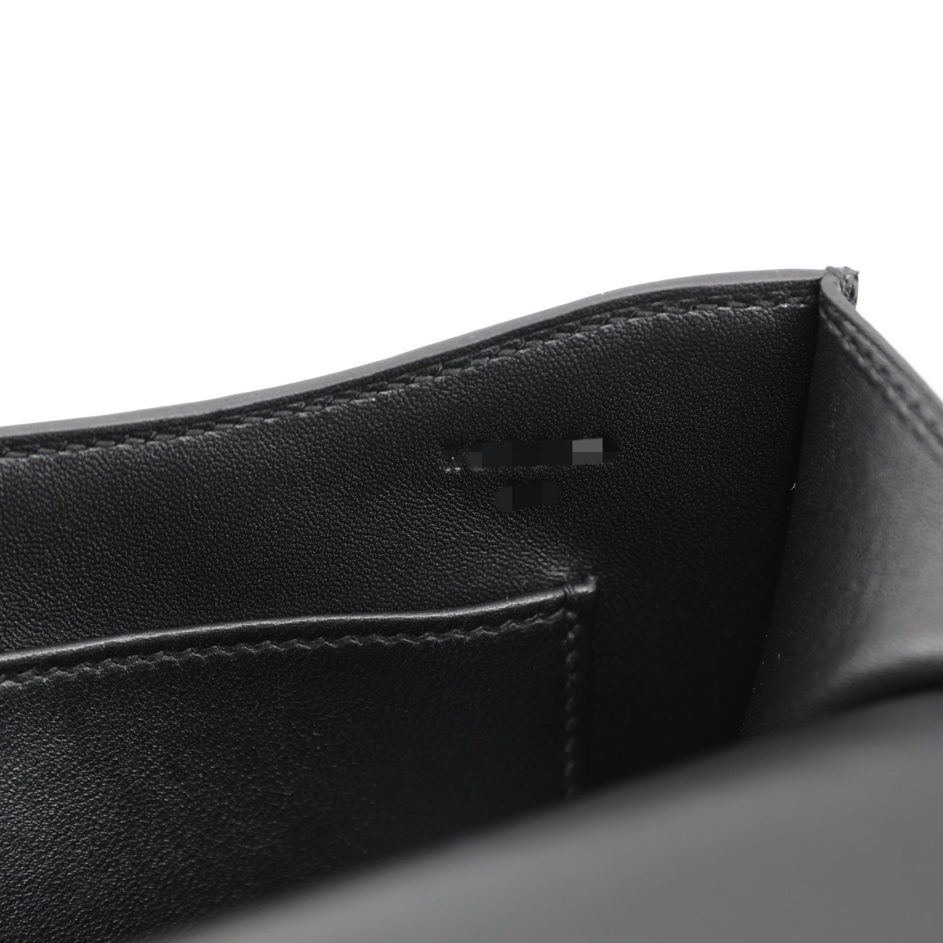 Brand New ( Rank N ) HERMÈS Constance Elan 2024 Black (89) Epsom Rose Gold hardware W (2024) - 15