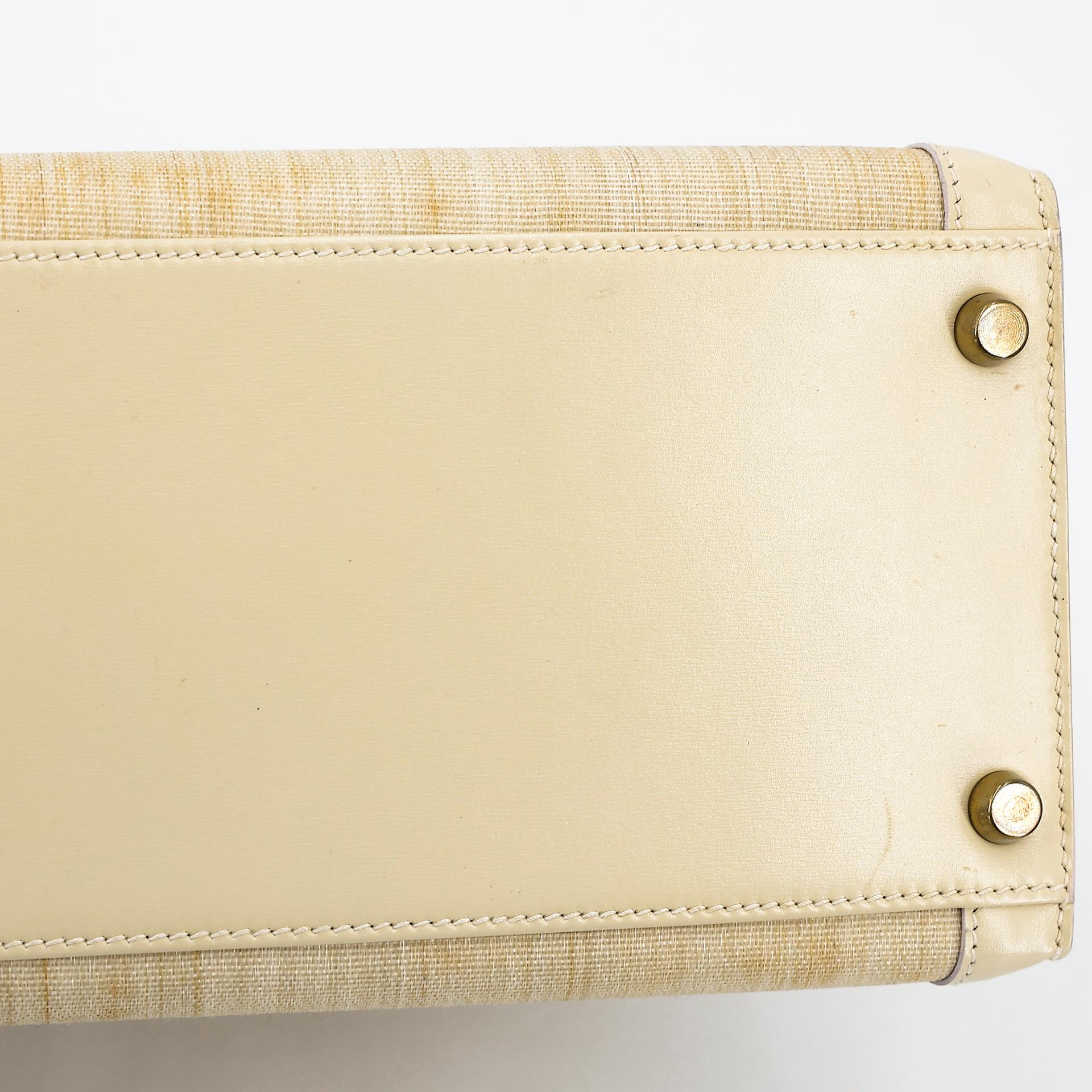Good ( Rank AB) HERMÈS Kelly 32 Sellier Crinoline Beige Crinoline Box-calf Gold hardware Circle S (1989) - 12