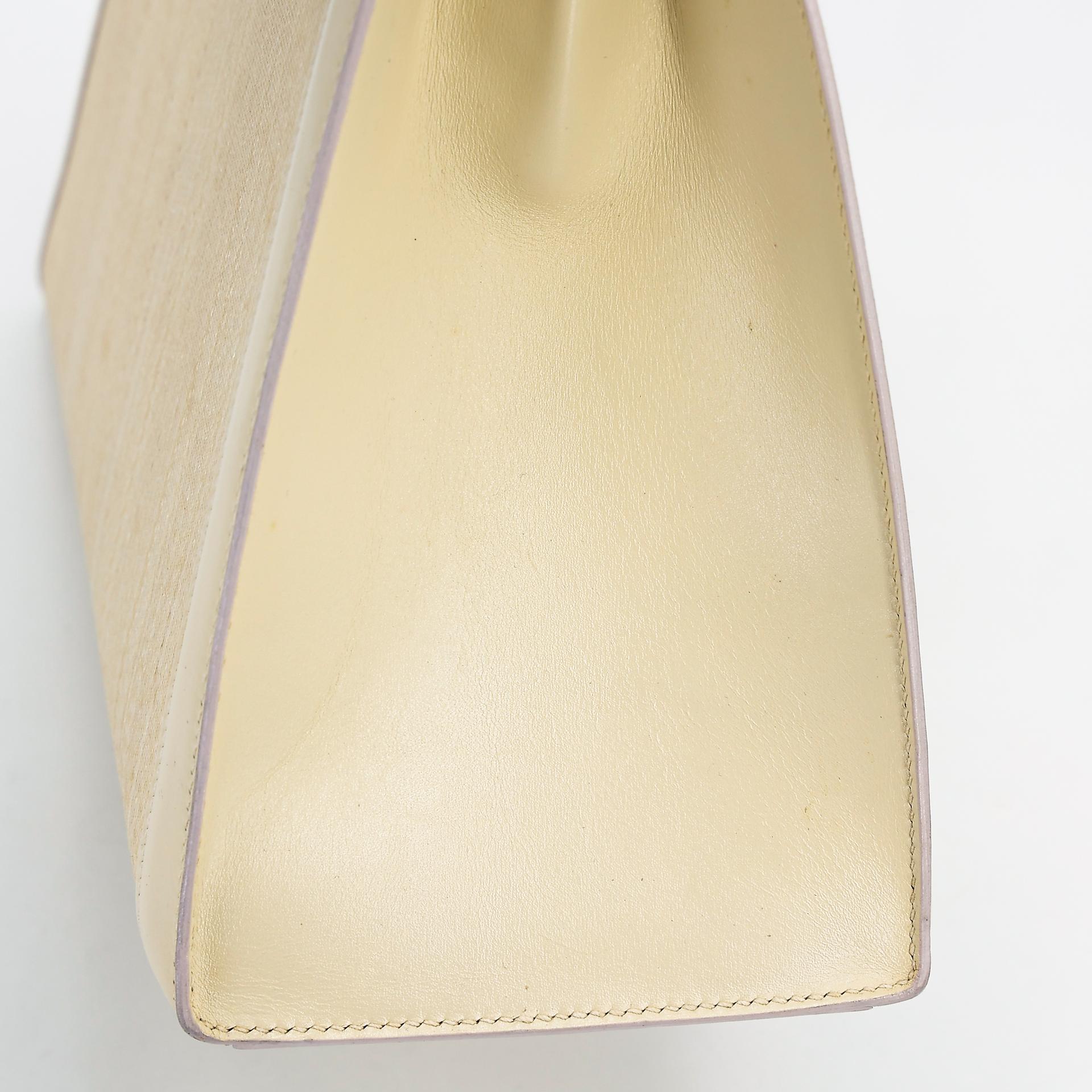 Good ( Rank AB) HERMÈS Kelly 32 Sellier Crinoline Beige Crinoline Box-calf Gold hardware Circle S (1989) - 14