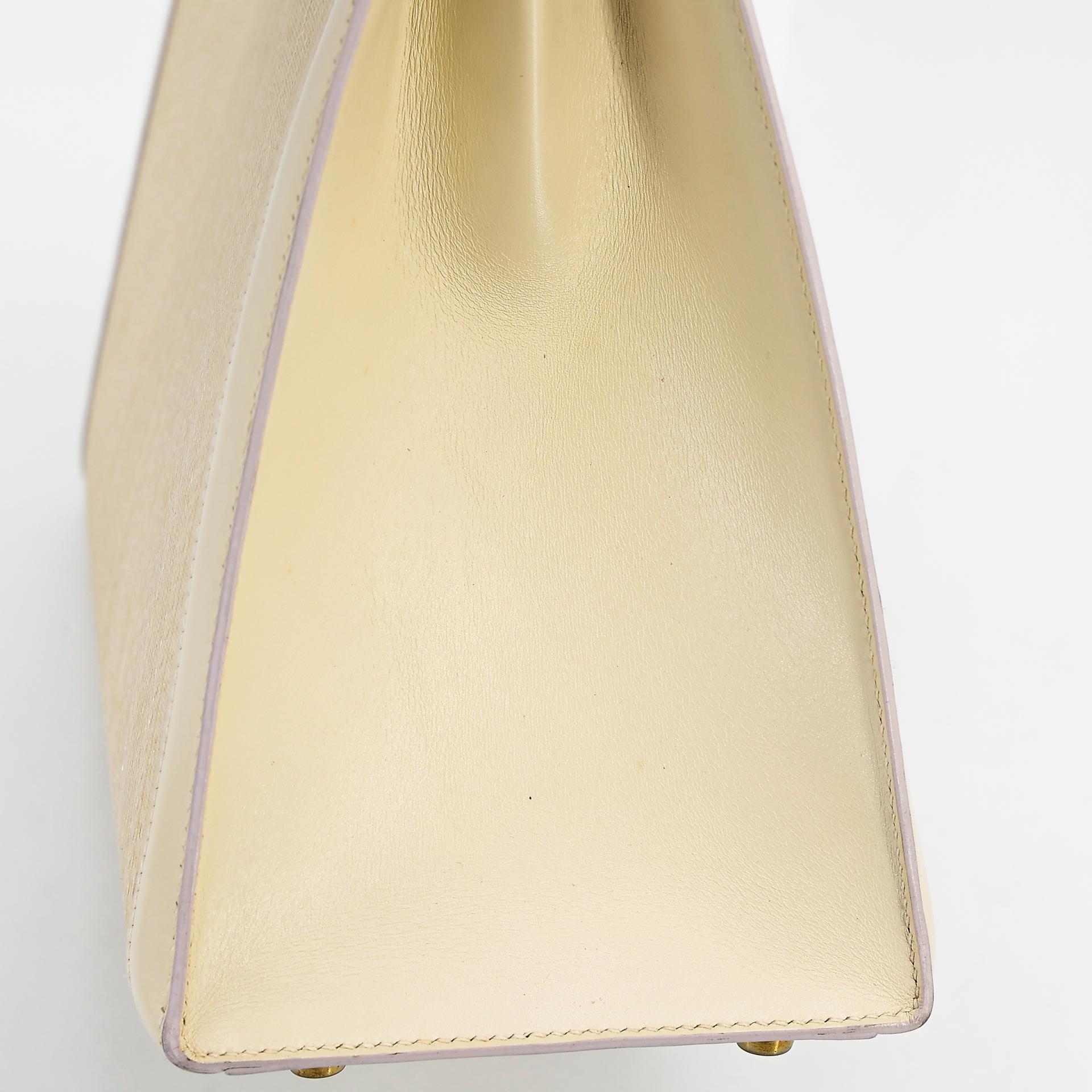 Good ( Rank AB) HERMÈS Kelly 32 Sellier Crinoline Beige Crinoline Box-calf Gold hardware Circle S (1989) - 15