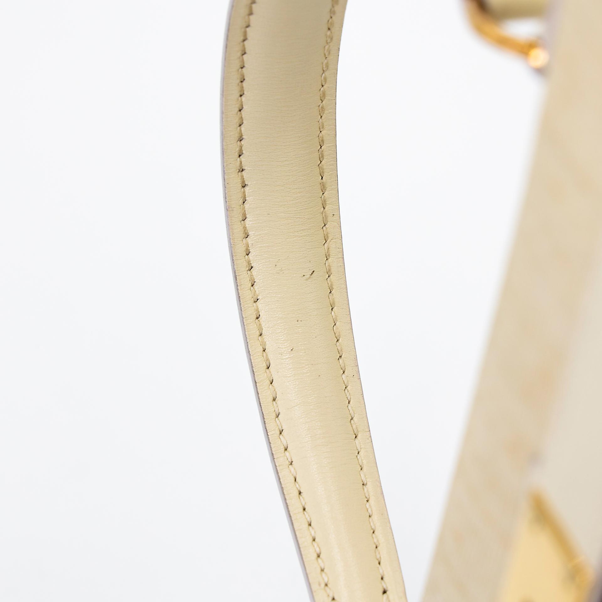 Good ( Rank AB) HERMÈS Kelly 32 Sellier Crinoline Beige Crinoline Box-calf Gold hardware Circle S (1989) - 20