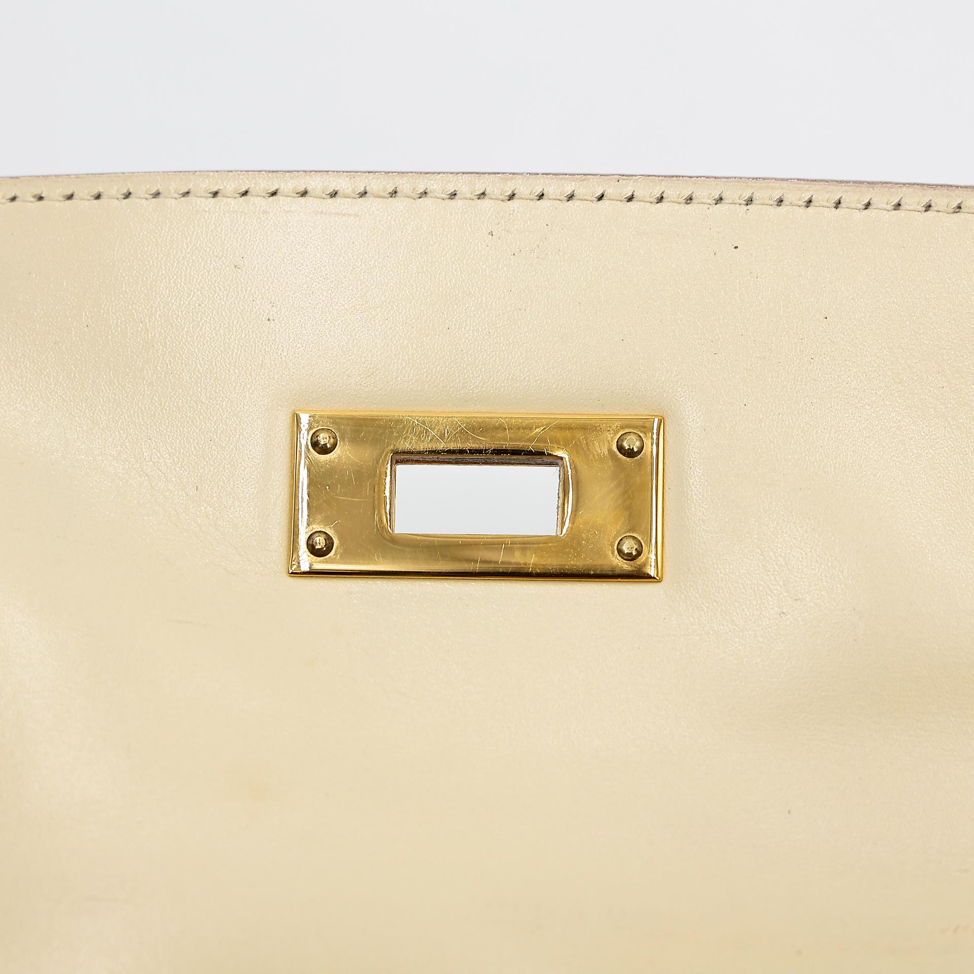 Good ( Rank AB) HERMÈS Kelly 32 Sellier Crinoline Beige Crinoline Box-calf Gold hardware Circle S (1989) - 27