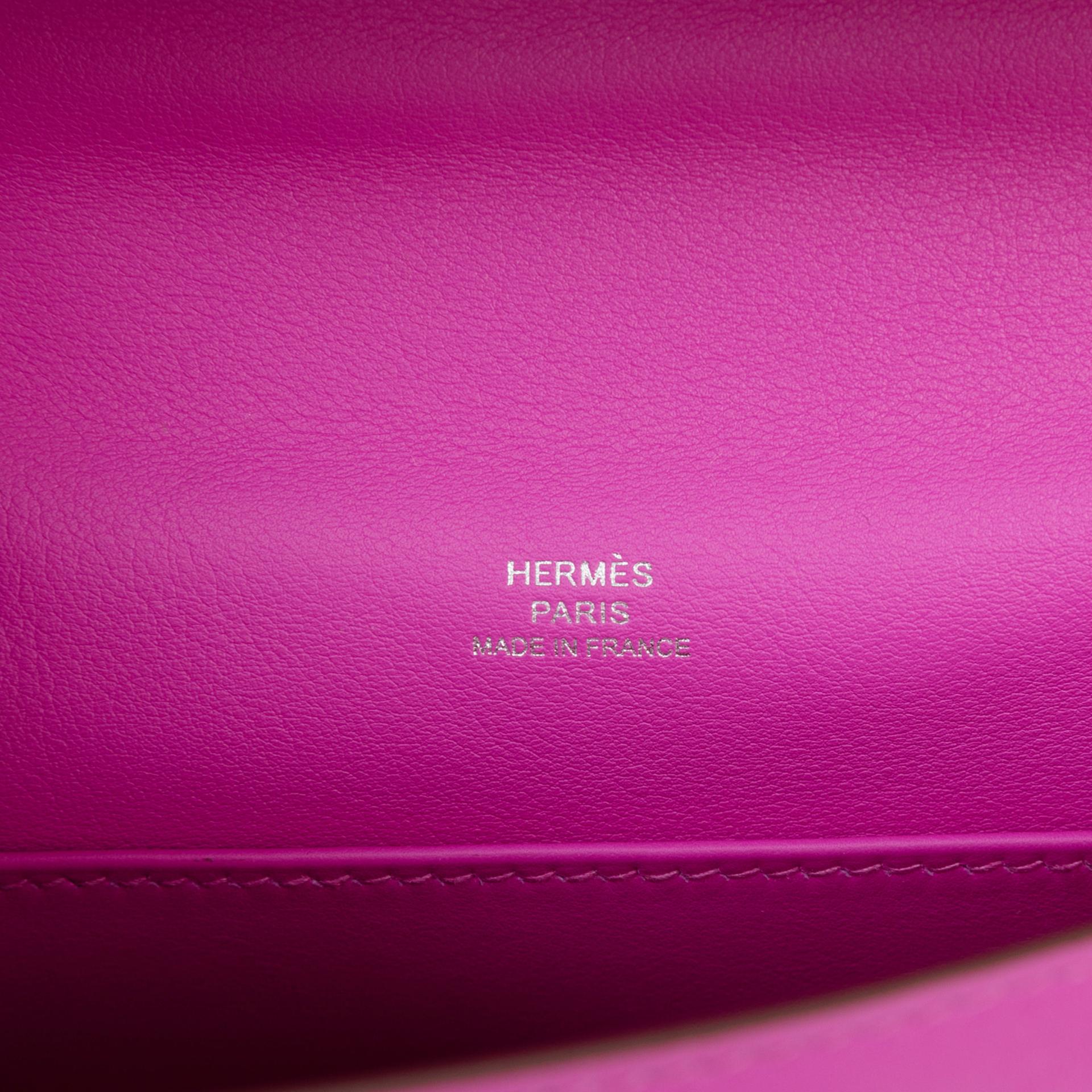 Unused ( Rank NS )  HERMÈS  Kelly Pochette Magnolia (9I) Swift Palladium hardware U (2022) - 10