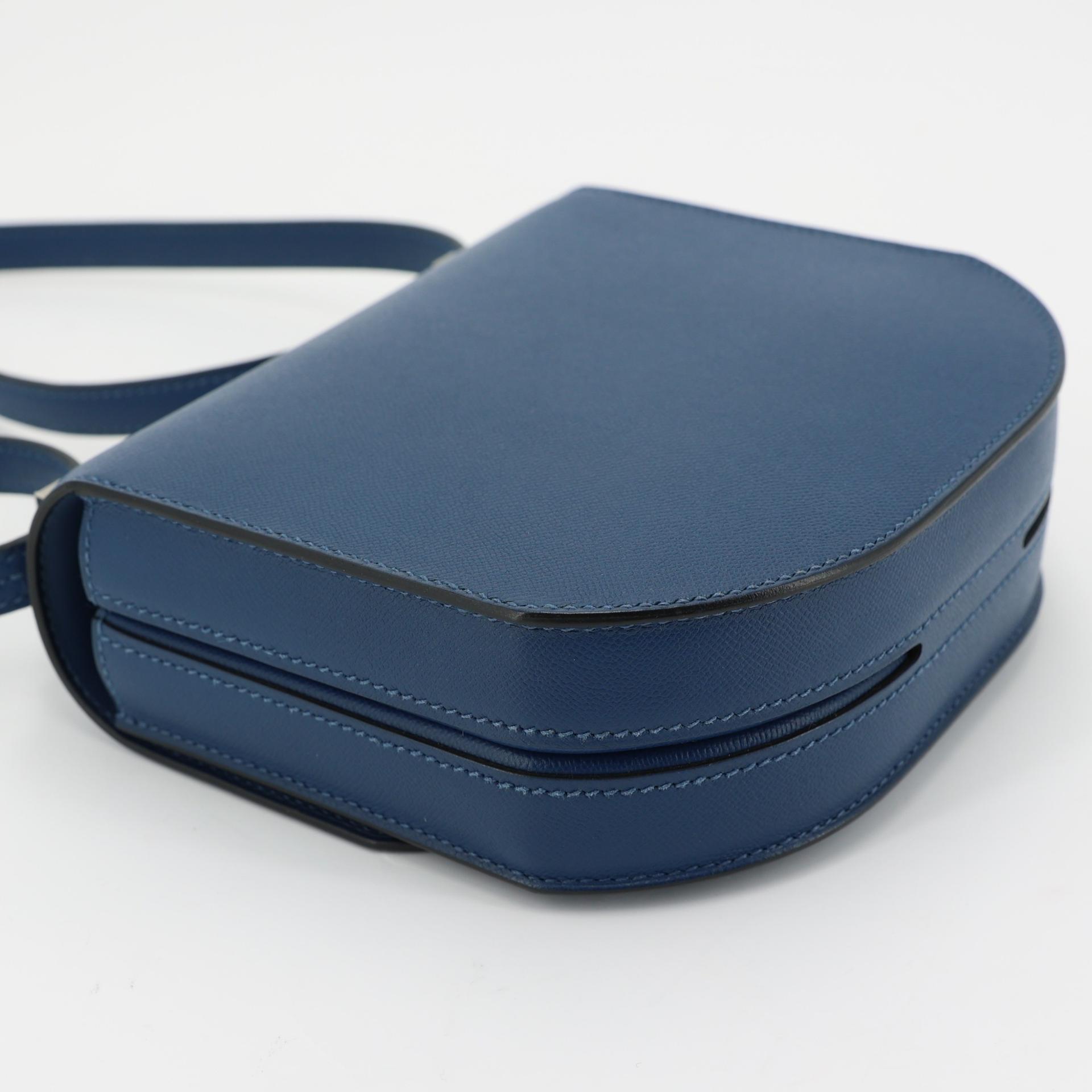 Unused ( Rank NS ) HERMÈS Mosaique Mini Deep Blue (S4) Madame Electrum hardware Y (2020) - 6