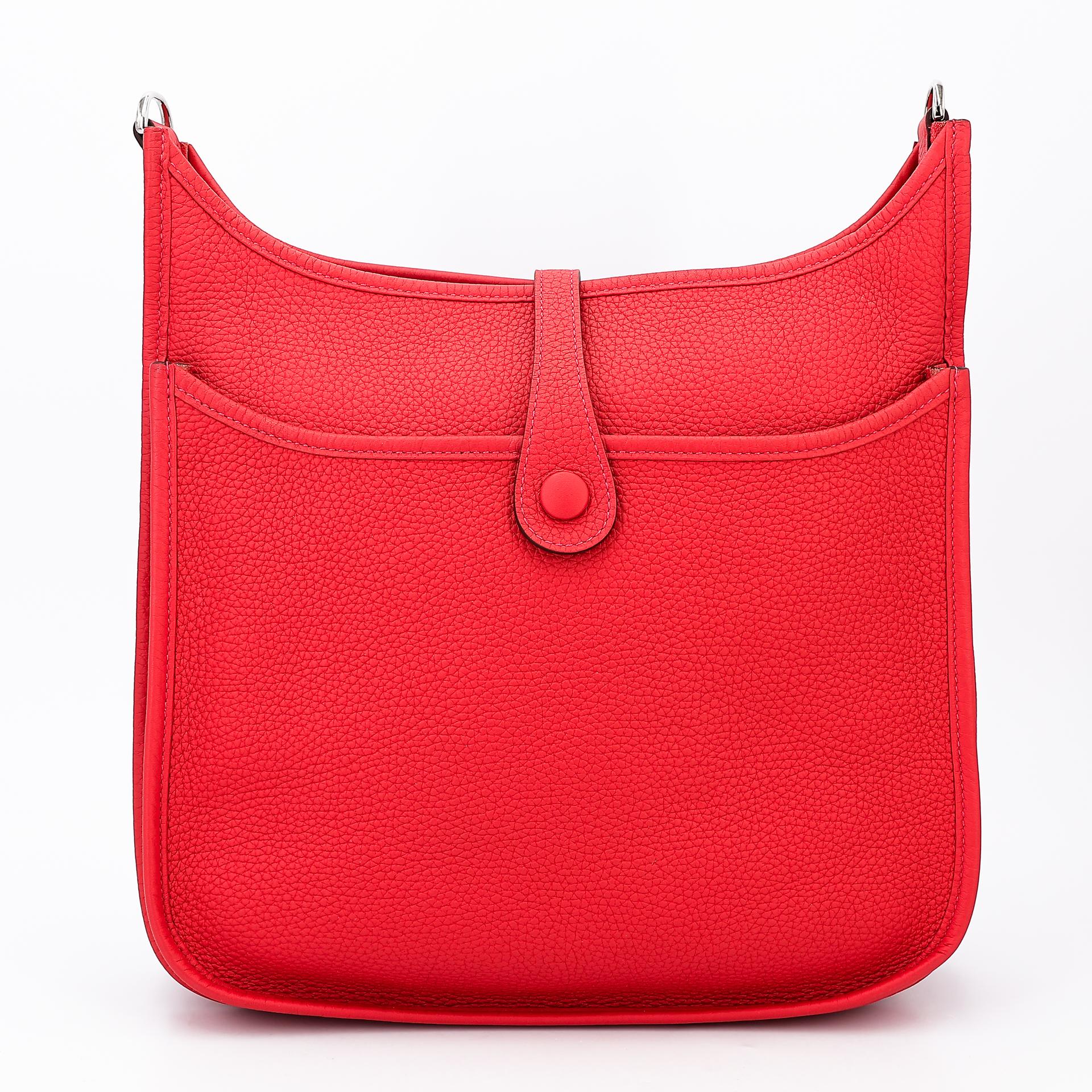 Very Good ( Rank A) HERMÈS Evelyne 29 Rouge Tomate (S5) Clemence Palladium hardware X (2016) - 2