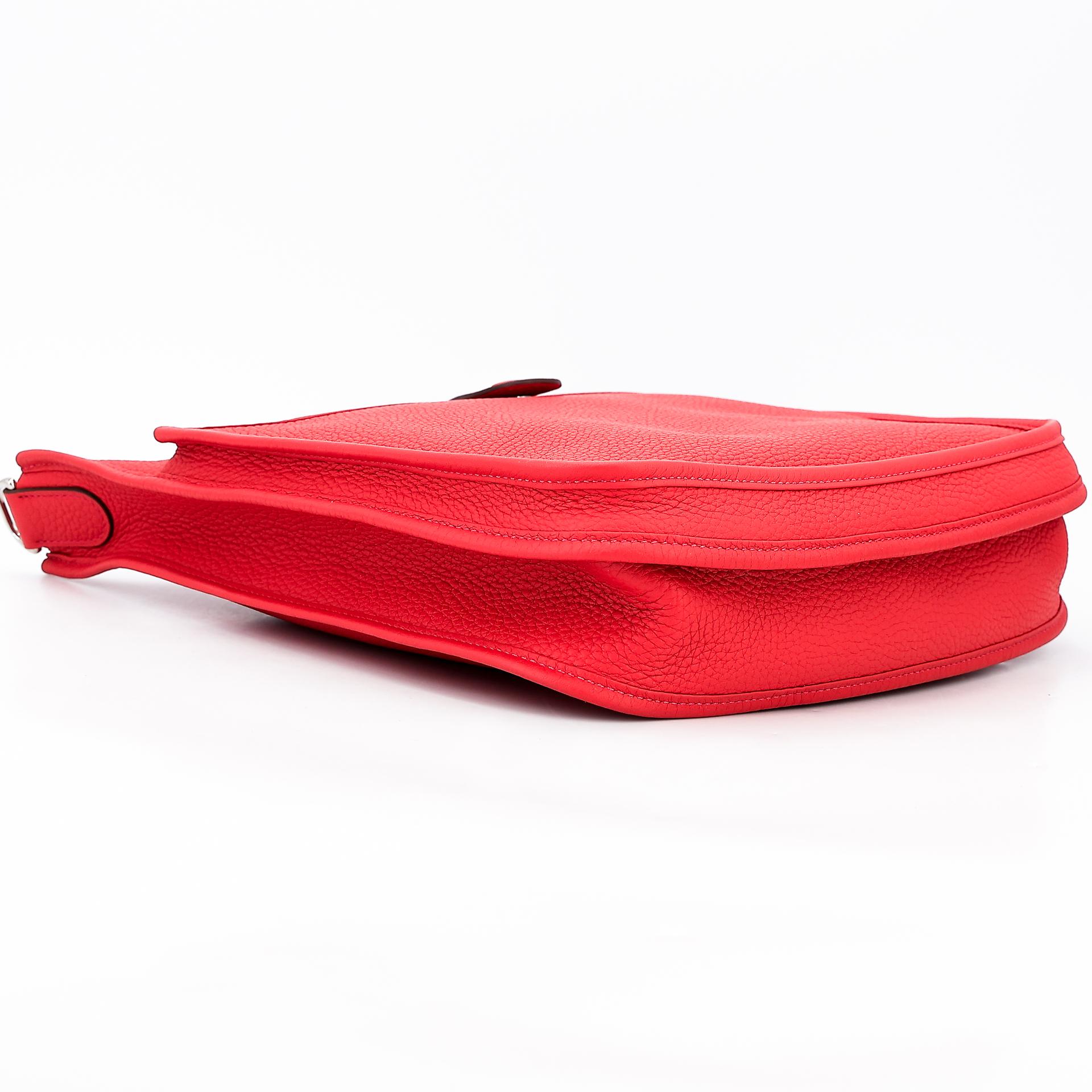 Very Good ( Rank A) HERMÈS Evelyne 29 Rouge Tomate (S5) Clemence Palladium hardware X (2016) - 6