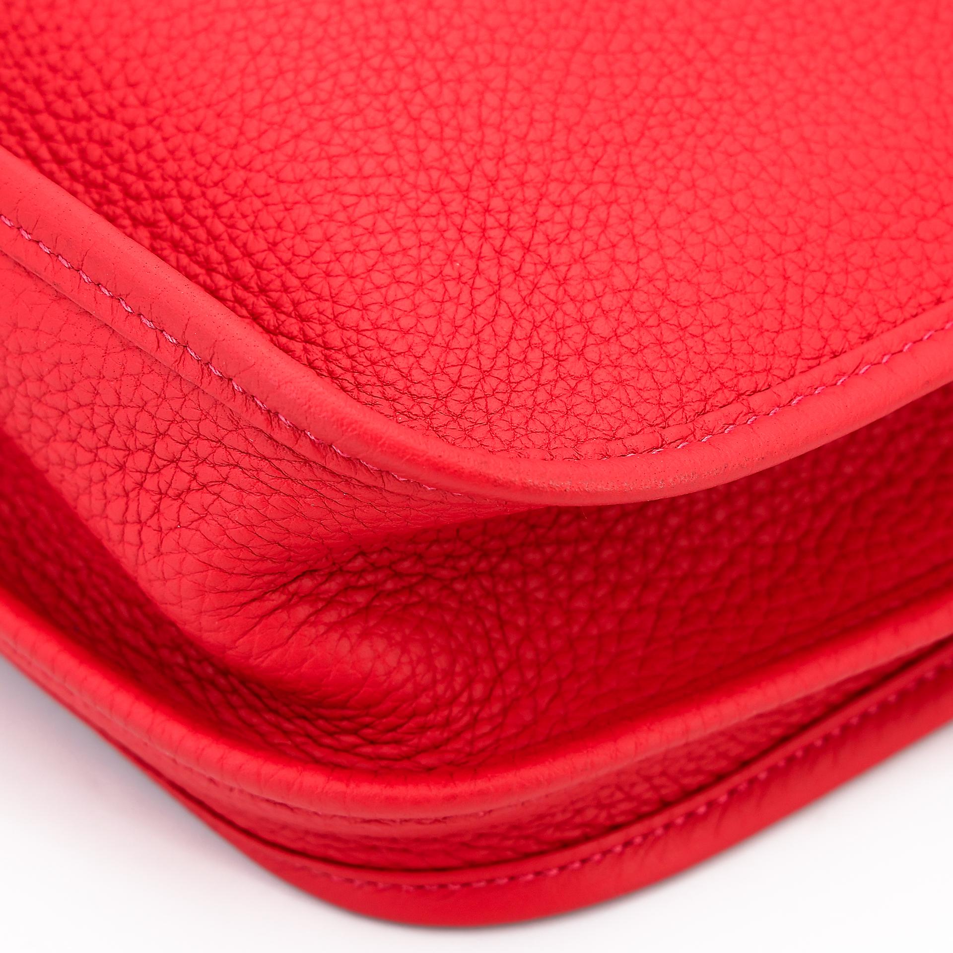 Very Good ( Rank A) HERMÈS Evelyne 29 Rouge Tomate (S5) Clemence Palladium hardware X (2016) - 7