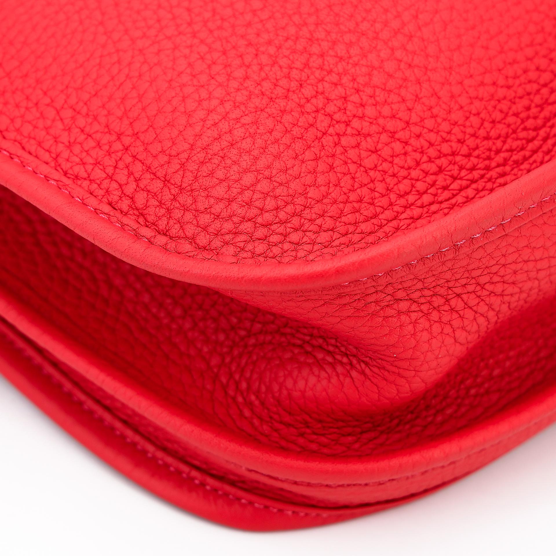Very Good ( Rank A) HERMÈS Evelyne 29 Rouge Tomate (S5) Clemence Palladium hardware X (2016) - 8
