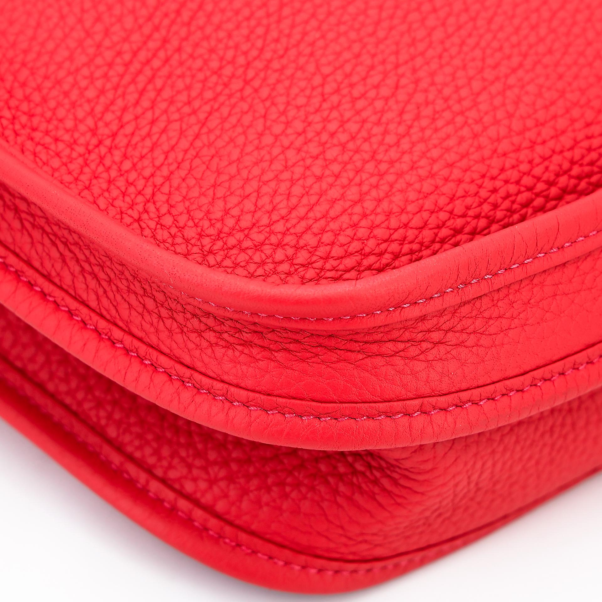 Very Good ( Rank A) HERMÈS Evelyne 29 Rouge Tomate (S5) Clemence Palladium hardware X (2016) - 10