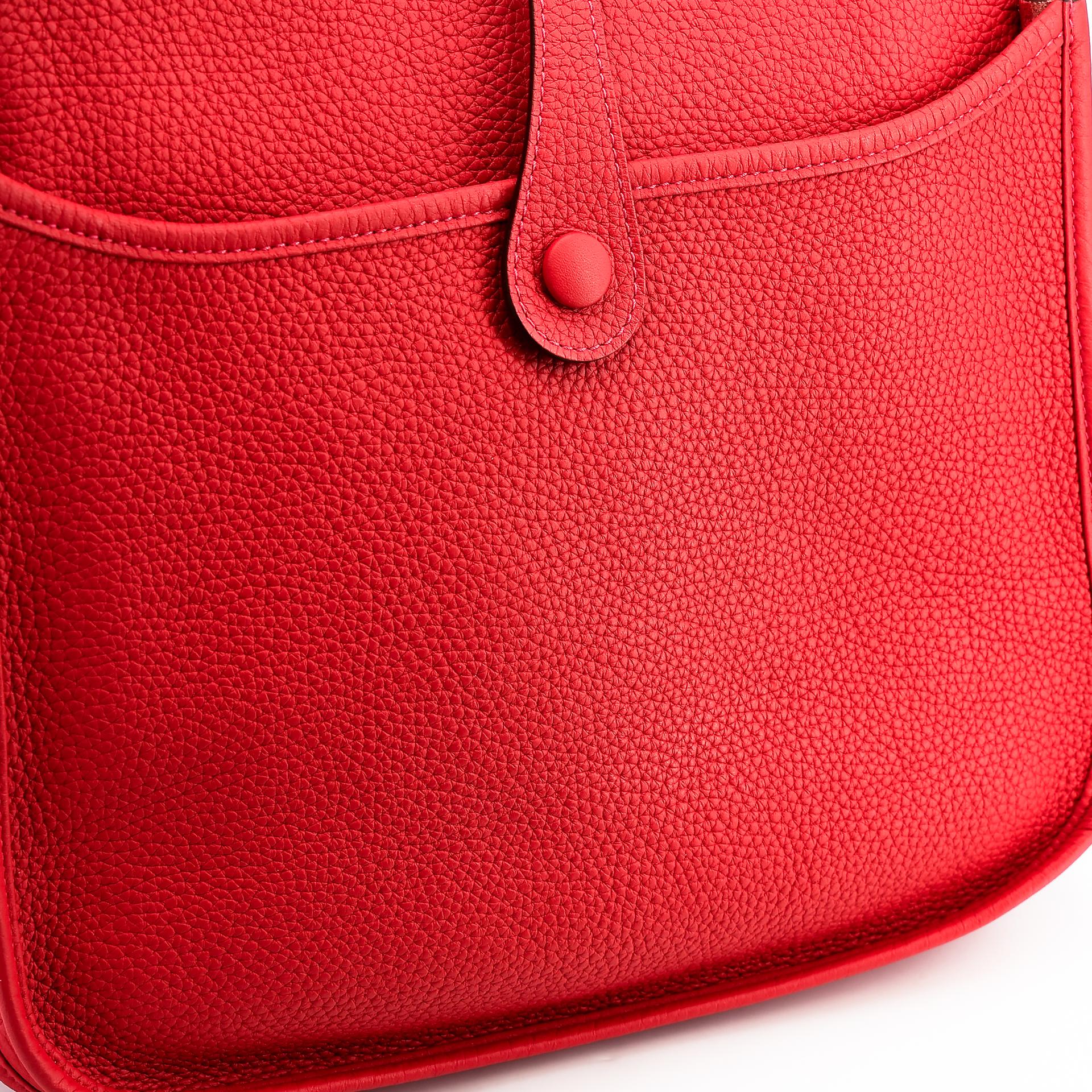 Very Good ( Rank A) HERMÈS Evelyne 29 Rouge Tomate (S5) Clemence Palladium hardware X (2016) - 12