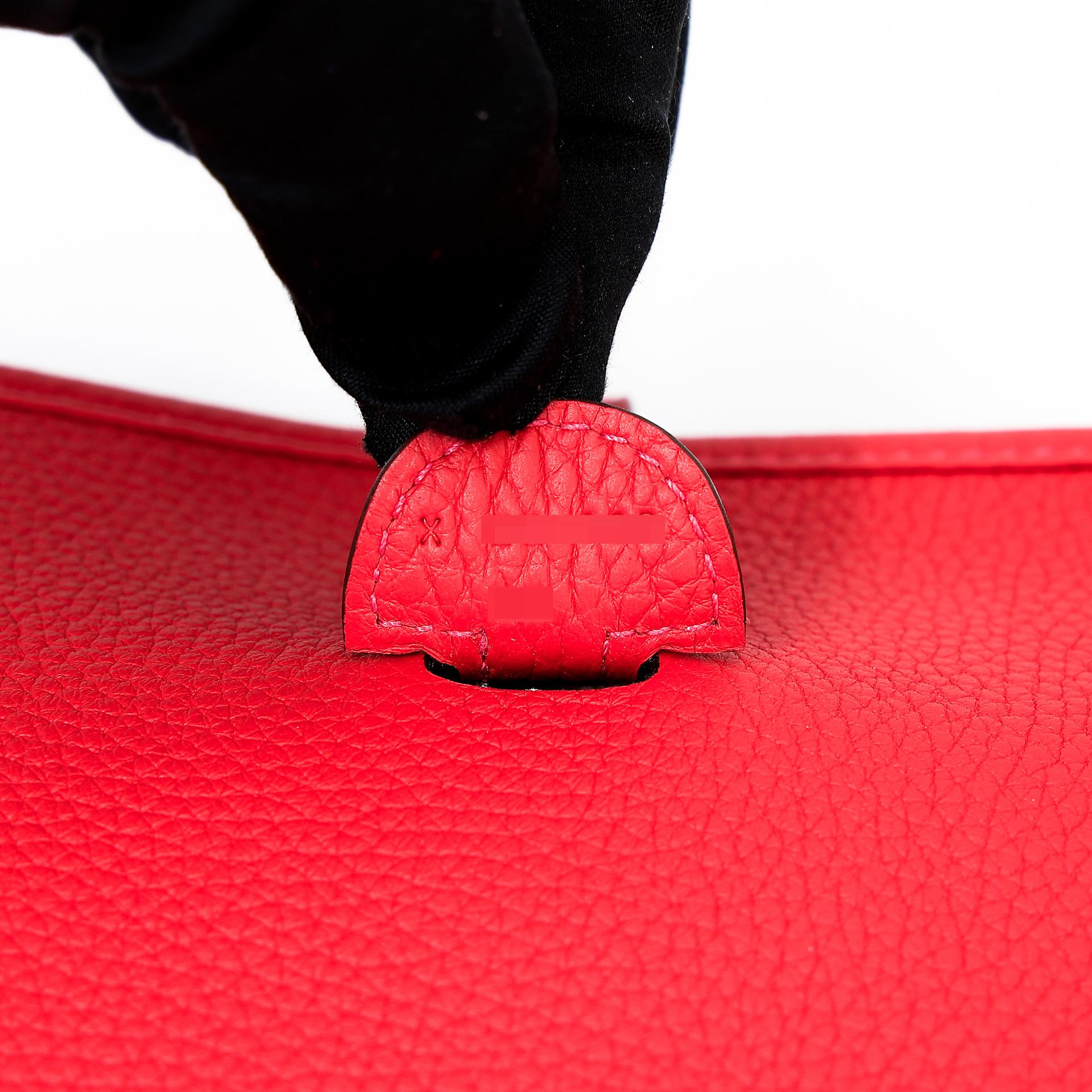 Very Good ( Rank A) HERMÈS Evelyne 29 Rouge Tomate (S5) Clemence Palladium hardware X (2016) - 14