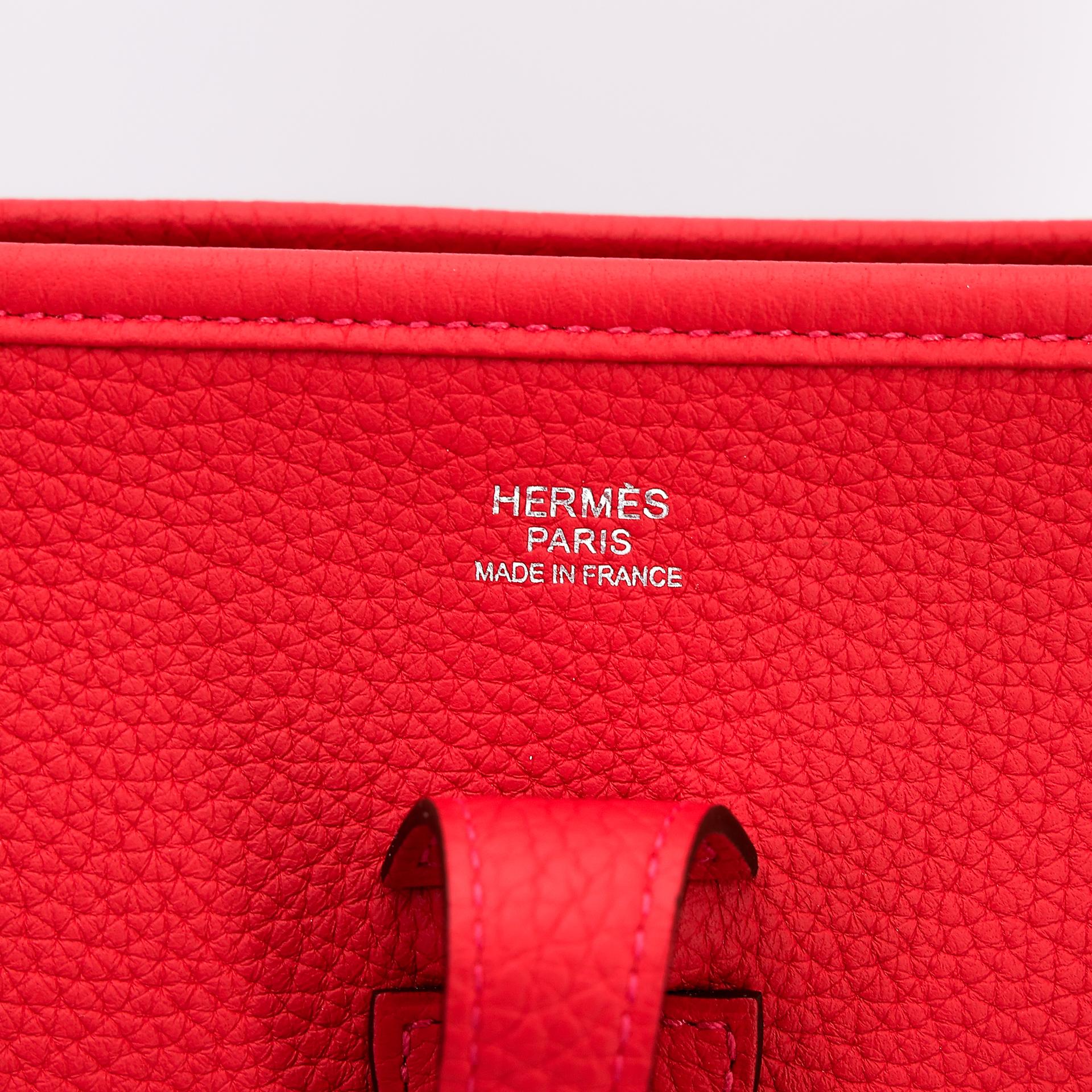 Very Good ( Rank A) HERMÈS Evelyne 29 Rouge Tomate (S5) Clemence Palladium hardware X (2016) - 15