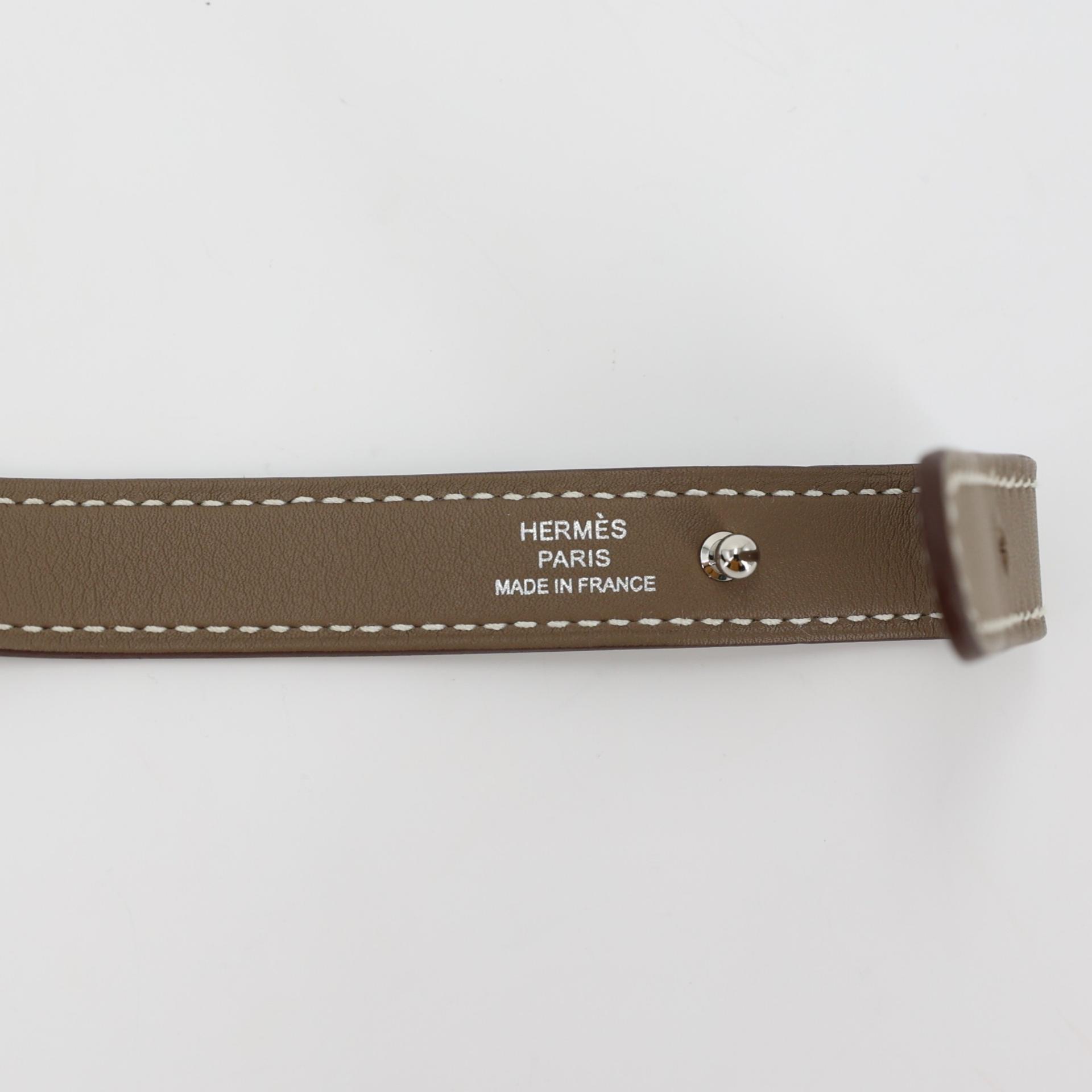Excellent ( Rank SA ) HERMÈS In-The-Loop belt bag Etoupe (18) Swift Palladium hardware Z (2021) - 11