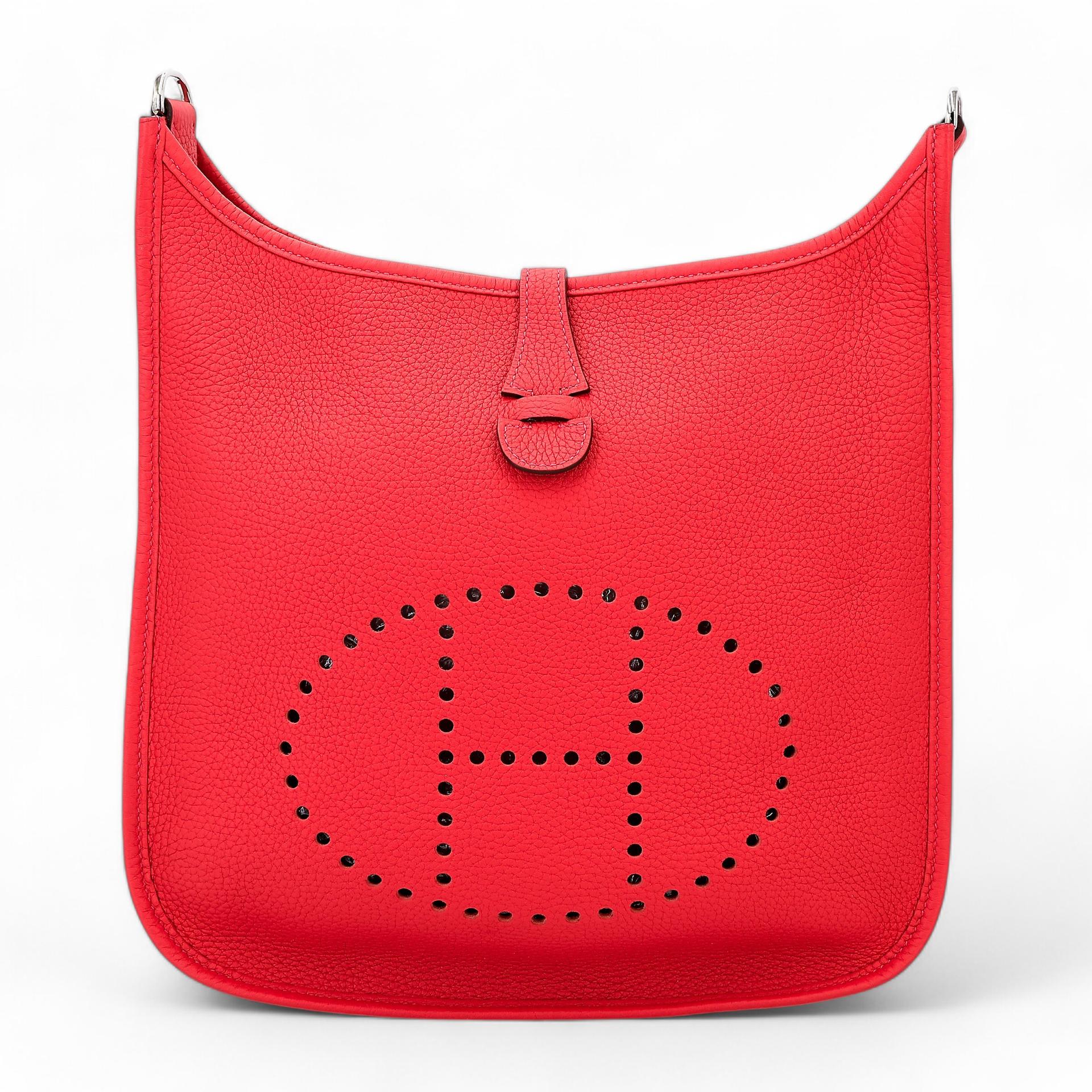 Very Good ( Rank A) HERMÈS Evelyne 29 Rouge Tomate (S5) Clemence Palladium hardware X (2016) - 1