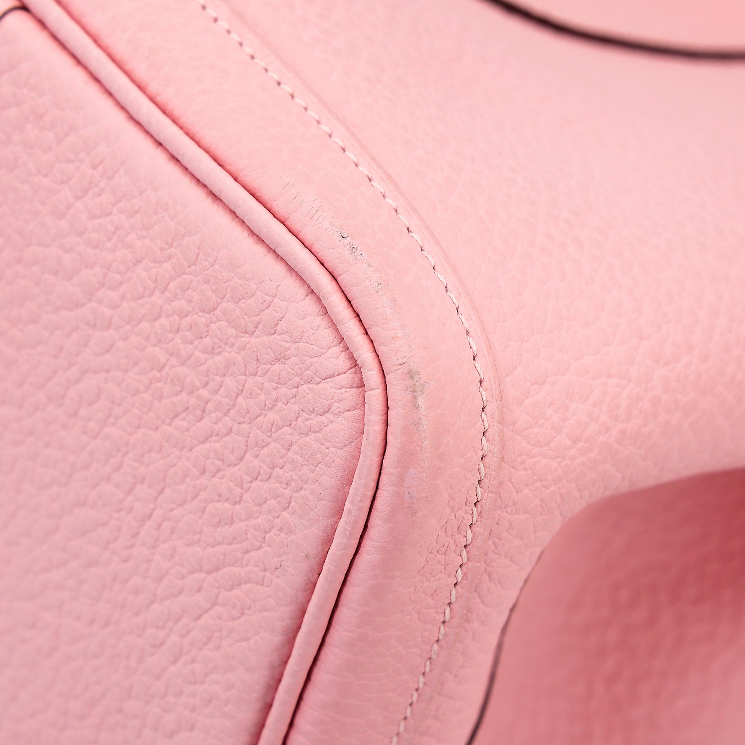 Very Good ( Rank A) HERMÈS Garden Party PM Rose Sakura (3Q) Country Palladium hardware T (2015) - 8