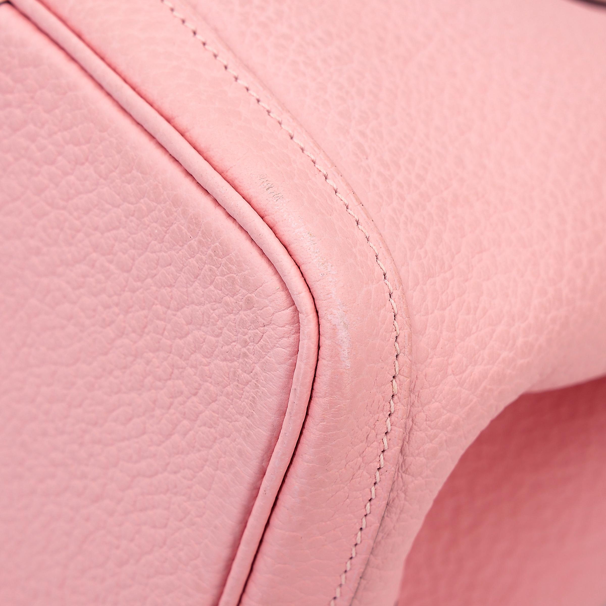 Very Good ( Rank A) HERMÈS Garden Party PM Rose Sakura (3Q) Country Palladium hardware T (2015) - 10