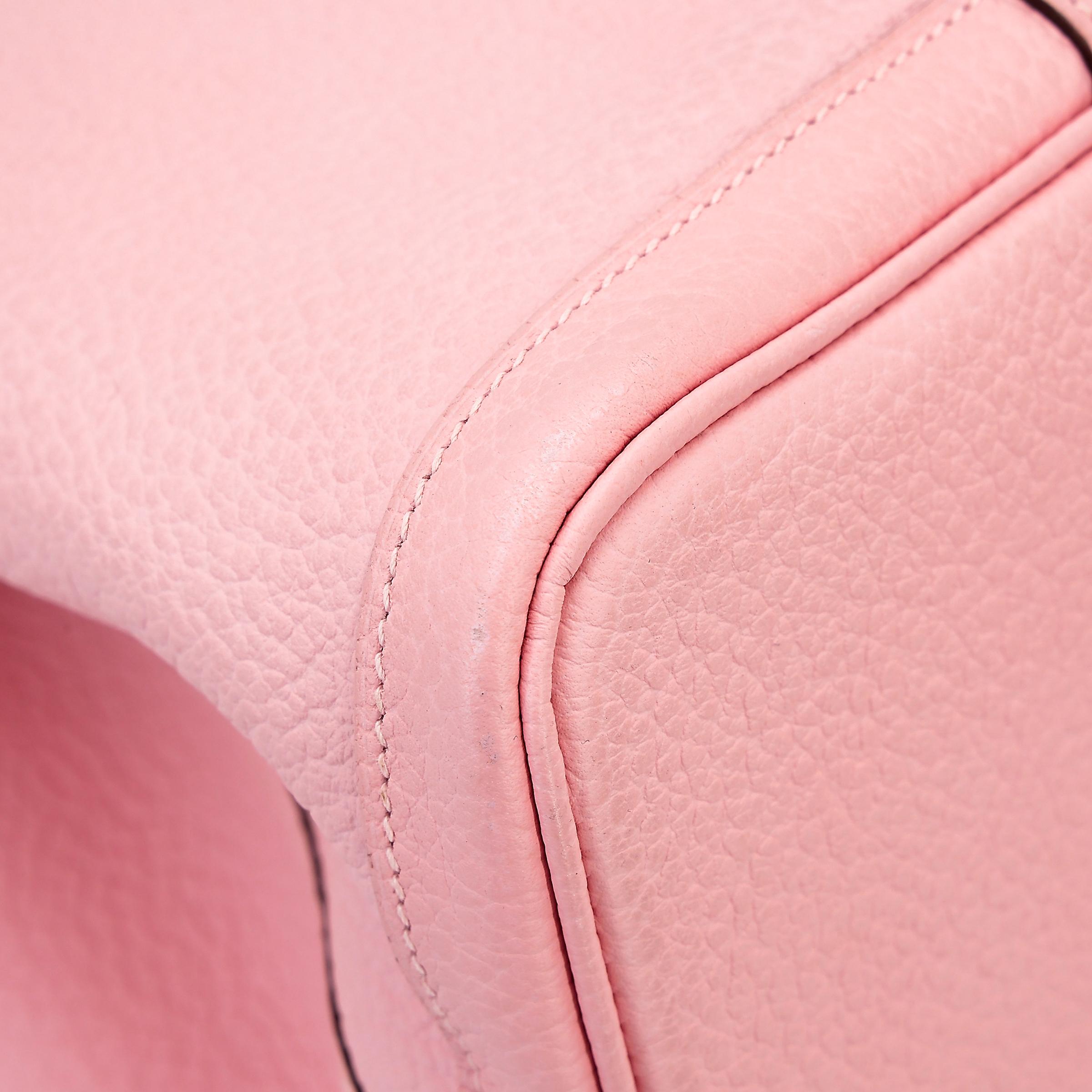 Very Good ( Rank A) HERMÈS Garden Party PM Rose Sakura (3Q) Country Palladium hardware T (2015) - 11