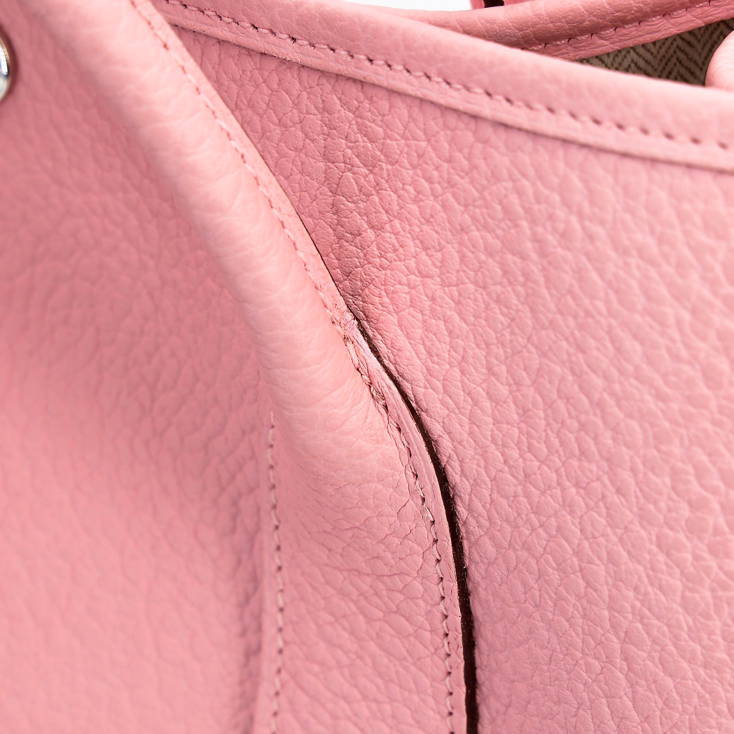 Very Good ( Rank A) HERMÈS Garden Party PM Rose Sakura (3Q) Country Palladium hardware T (2015) - 12