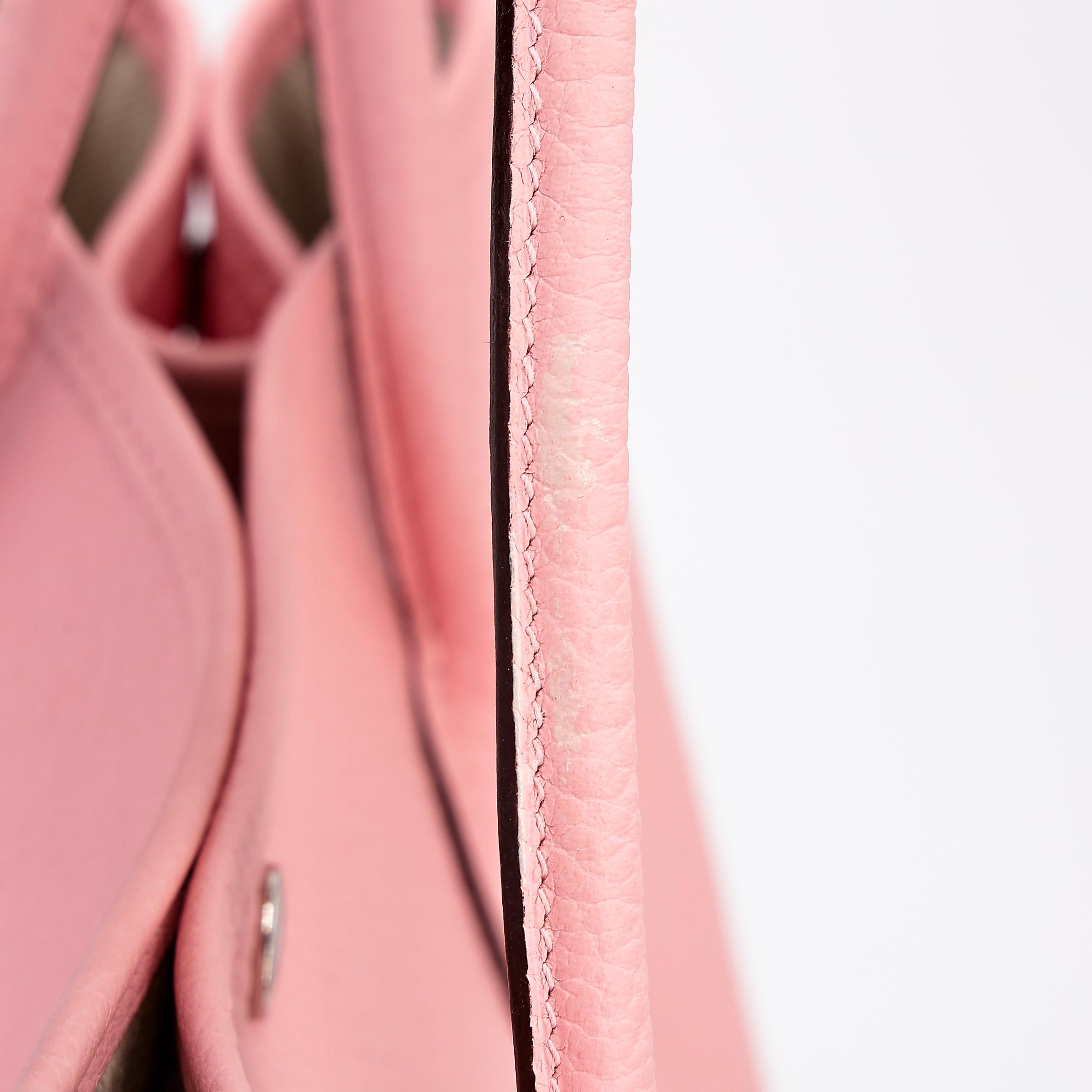 Very Good ( Rank A) HERMÈS Garden Party PM Rose Sakura (3Q) Country Palladium hardware T (2015) - 13