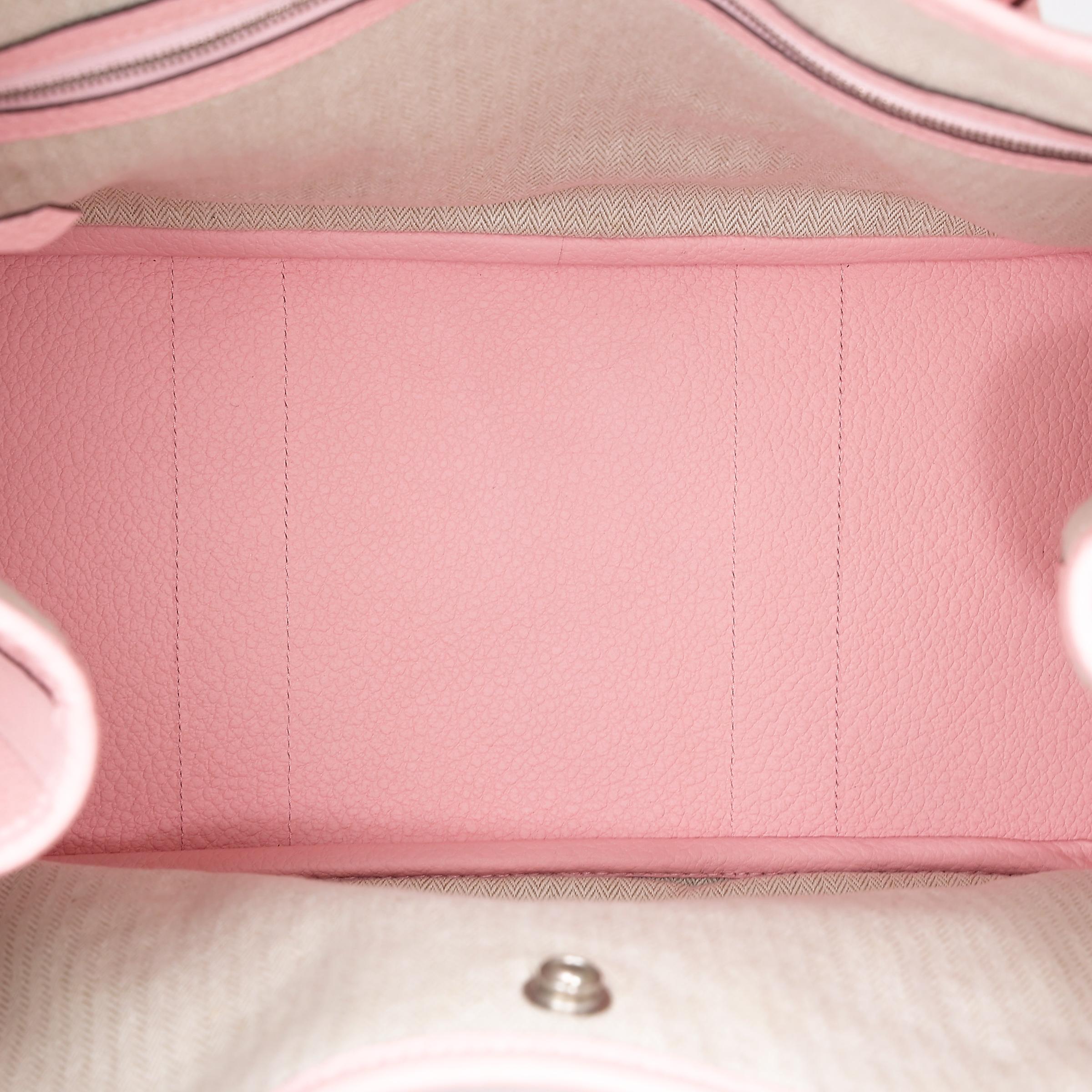 Very Good ( Rank A) HERMÈS Garden Party PM Rose Sakura (3Q) Country Palladium hardware T (2015) - 24