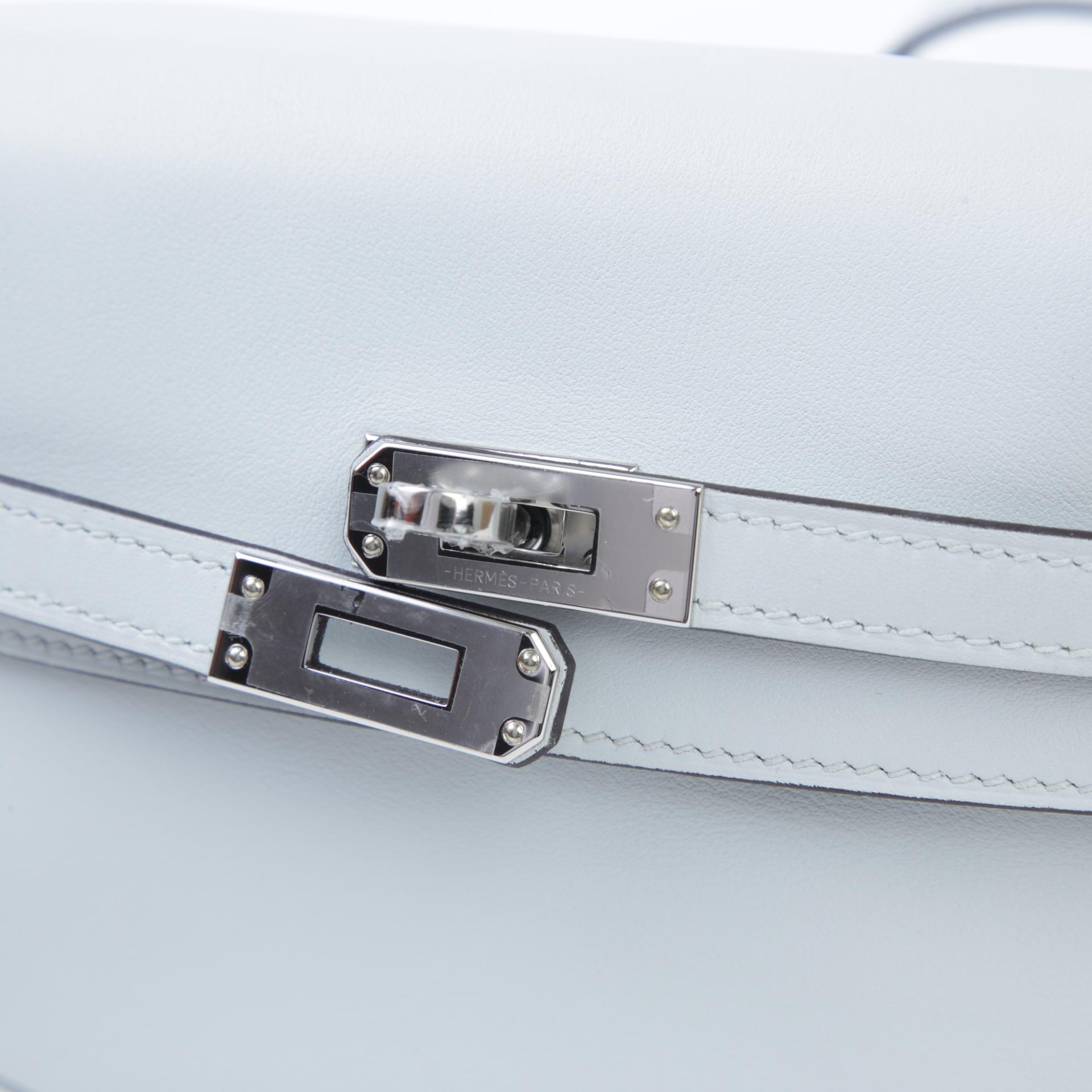Unused ( Rank NS ) HERMÈS Kelly Moove Gris Platine (N4) Swift Palladium hardware W (2024) - 7