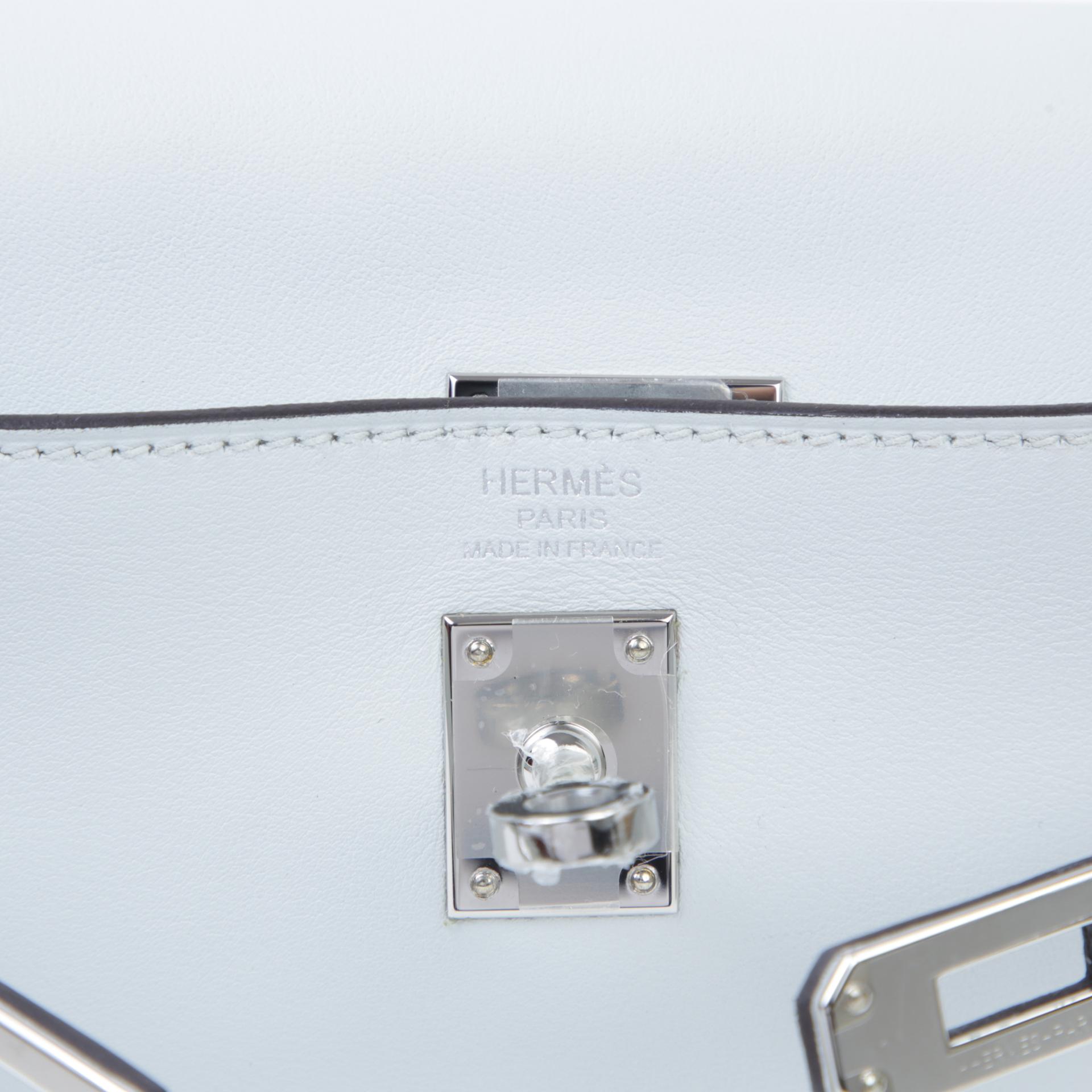 Unused ( Rank NS ) HERMÈS Kelly Moove Gris Platine (N4) Swift Palladium hardware W (2024) - 8
