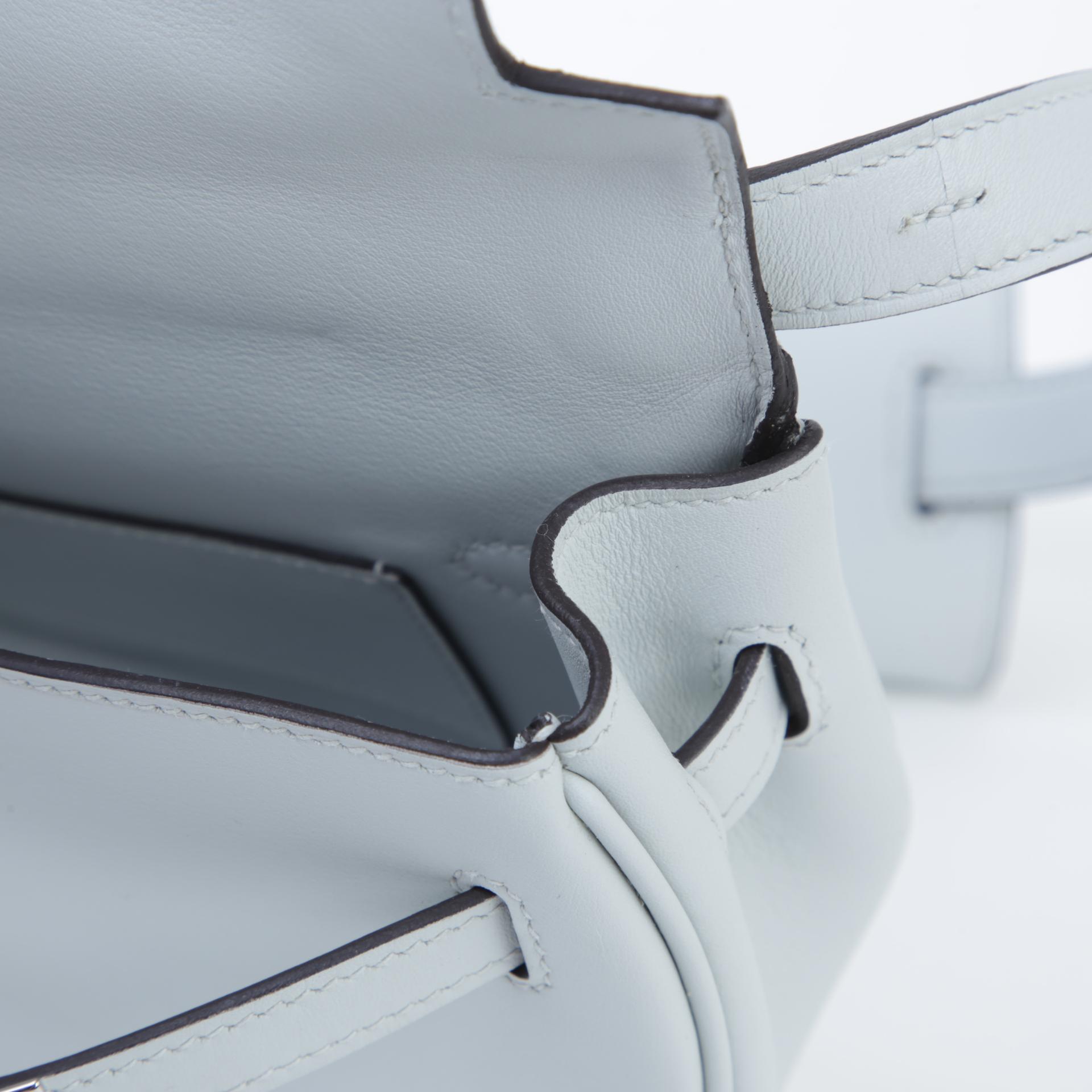 Unused ( Rank NS ) HERMÈS Kelly Moove Gris Platine (N4) Swift Palladium hardware W (2024) - 10