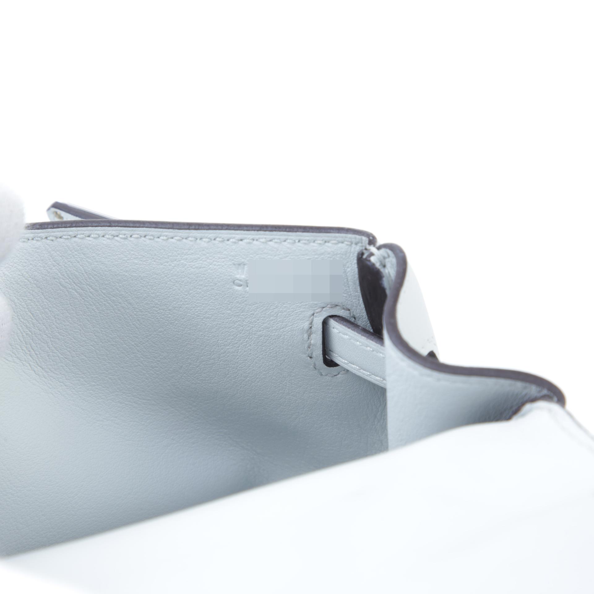 Unused ( Rank NS ) HERMÈS Kelly Moove Gris Platine (N4) Swift Palladium hardware W (2024) - 12