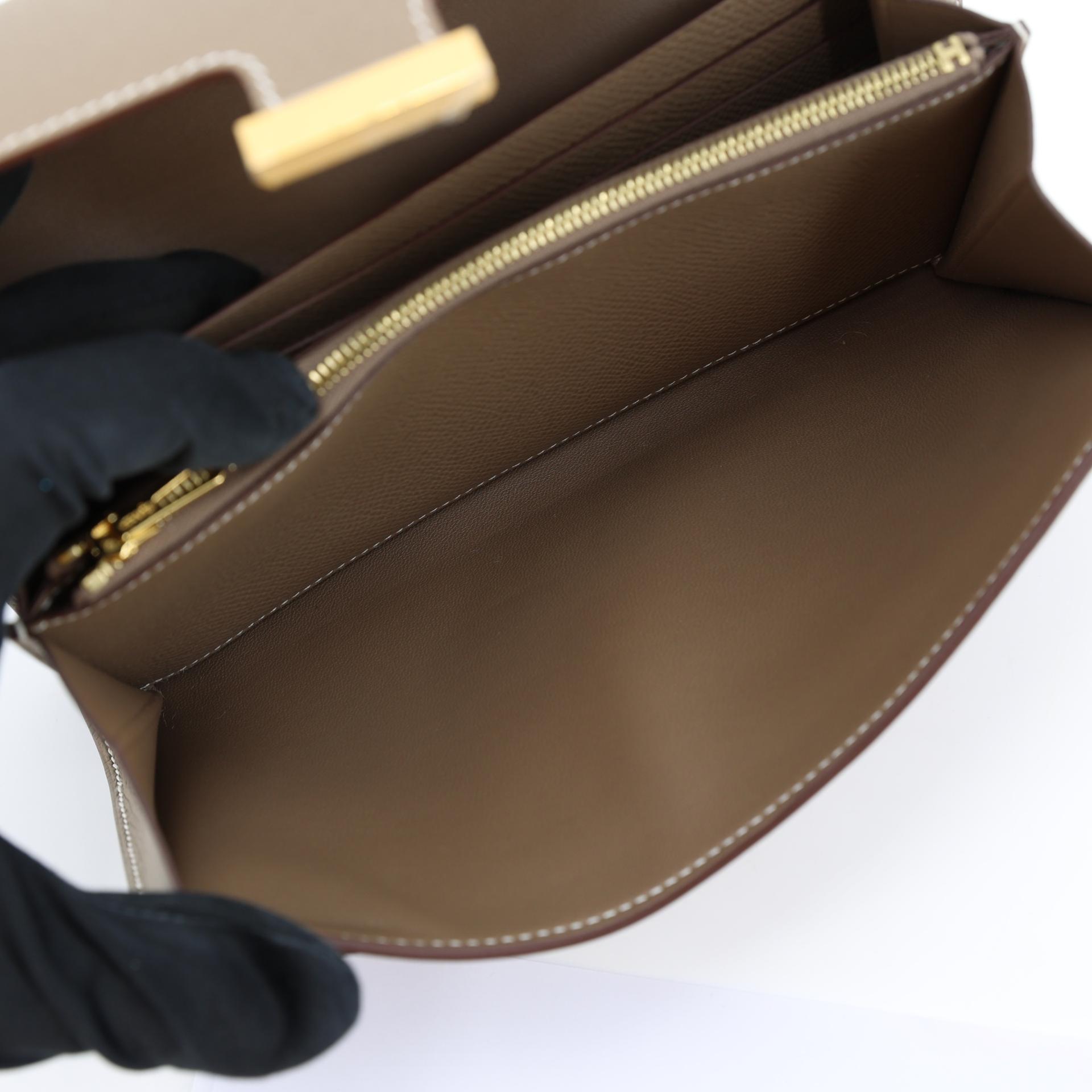 全新 HERMÈS 爱马仕 Constance To Go 18 大象灰 Etoupe Epsom皮 金扣 W刻 2024年 - 12