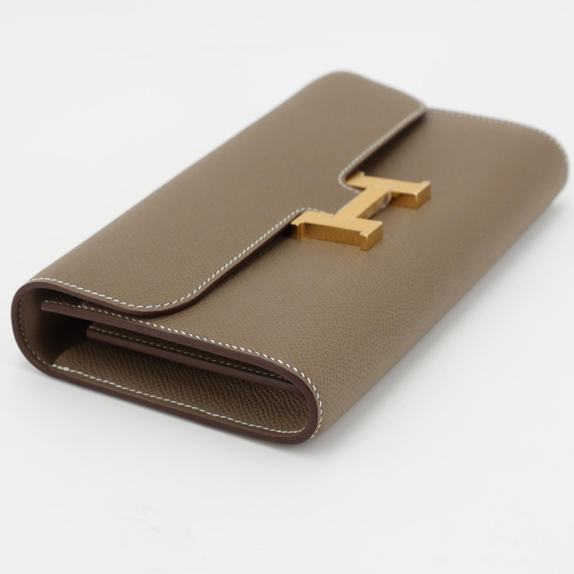 全新 HERMÈS 爱马仕 Constance To Go 18 大象灰 Etoupe Epsom皮 金扣 W刻 2024年 - 3