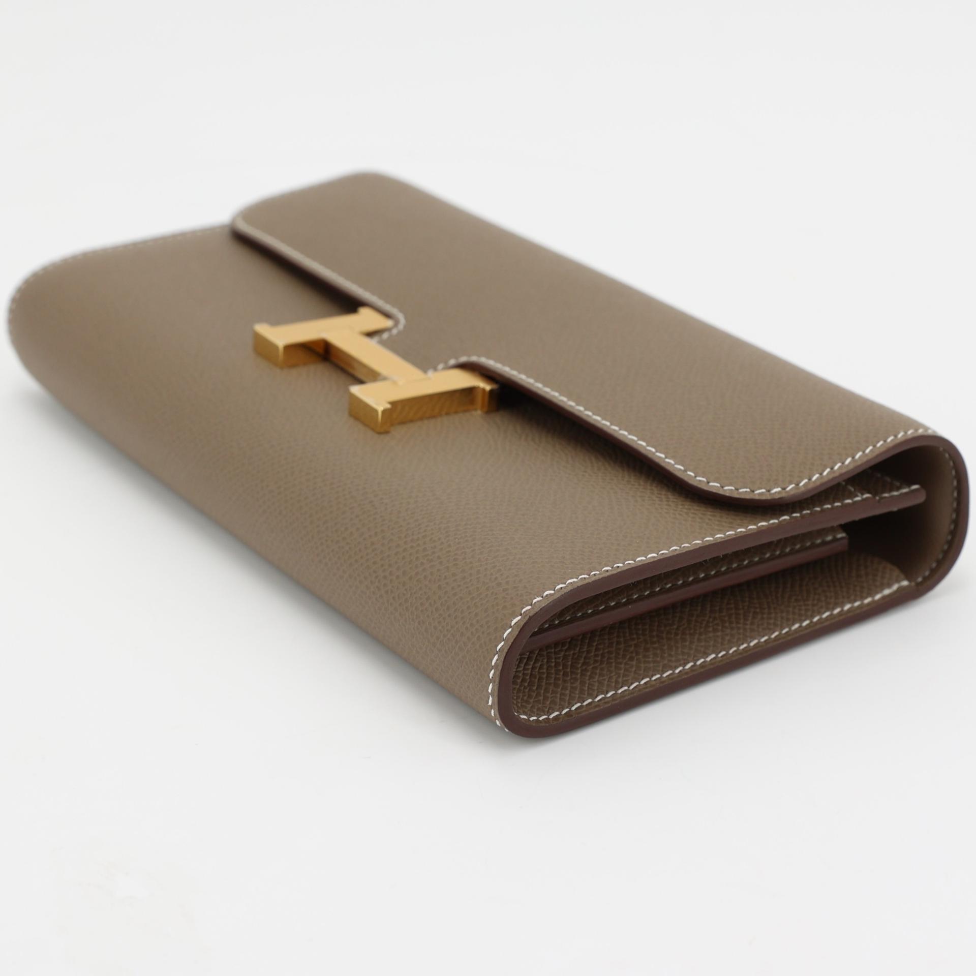 全新 HERMÈS 爱马仕 Constance To Go 18 大象灰 Etoupe Epsom皮 金扣 W刻 2024年 - 4